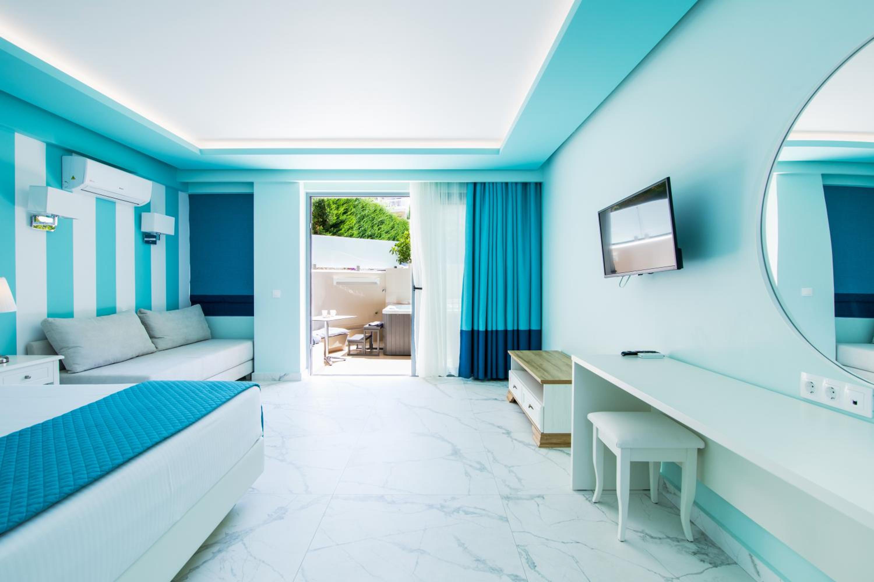 Chambre Lit Queen-Size avec Baignoire Spa
