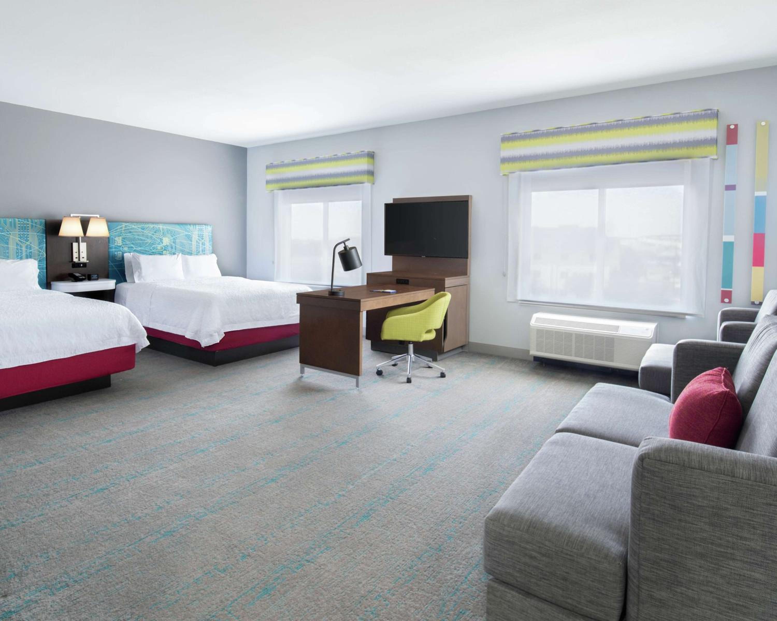 Queen Studio Suite with Two Queen Beds and Sofa Bed - Non-Smoking - Photo 1