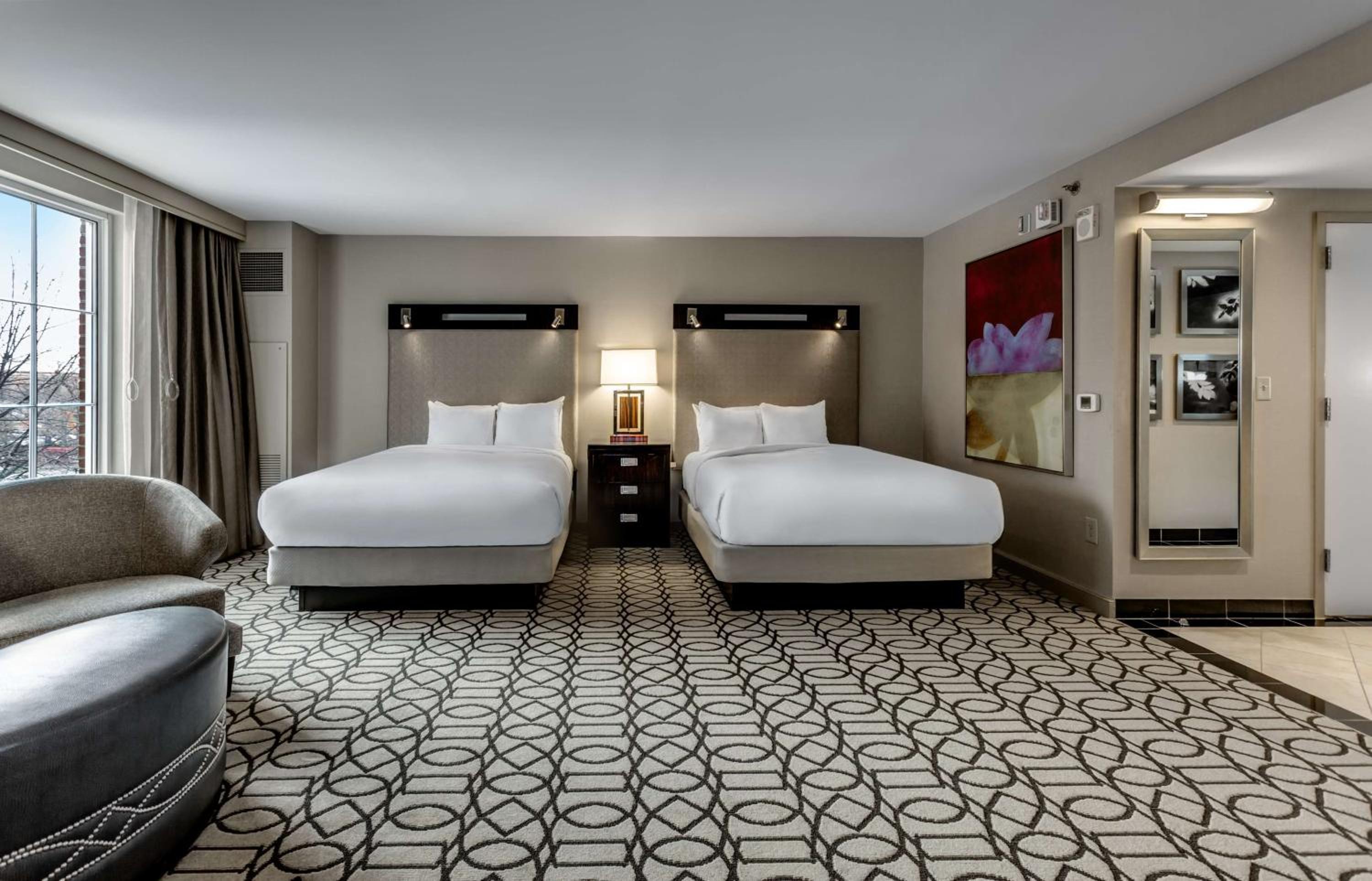 Queen Room with Two Queen Beds - Disability Access at Hilton Columbus at Easton in Columbus