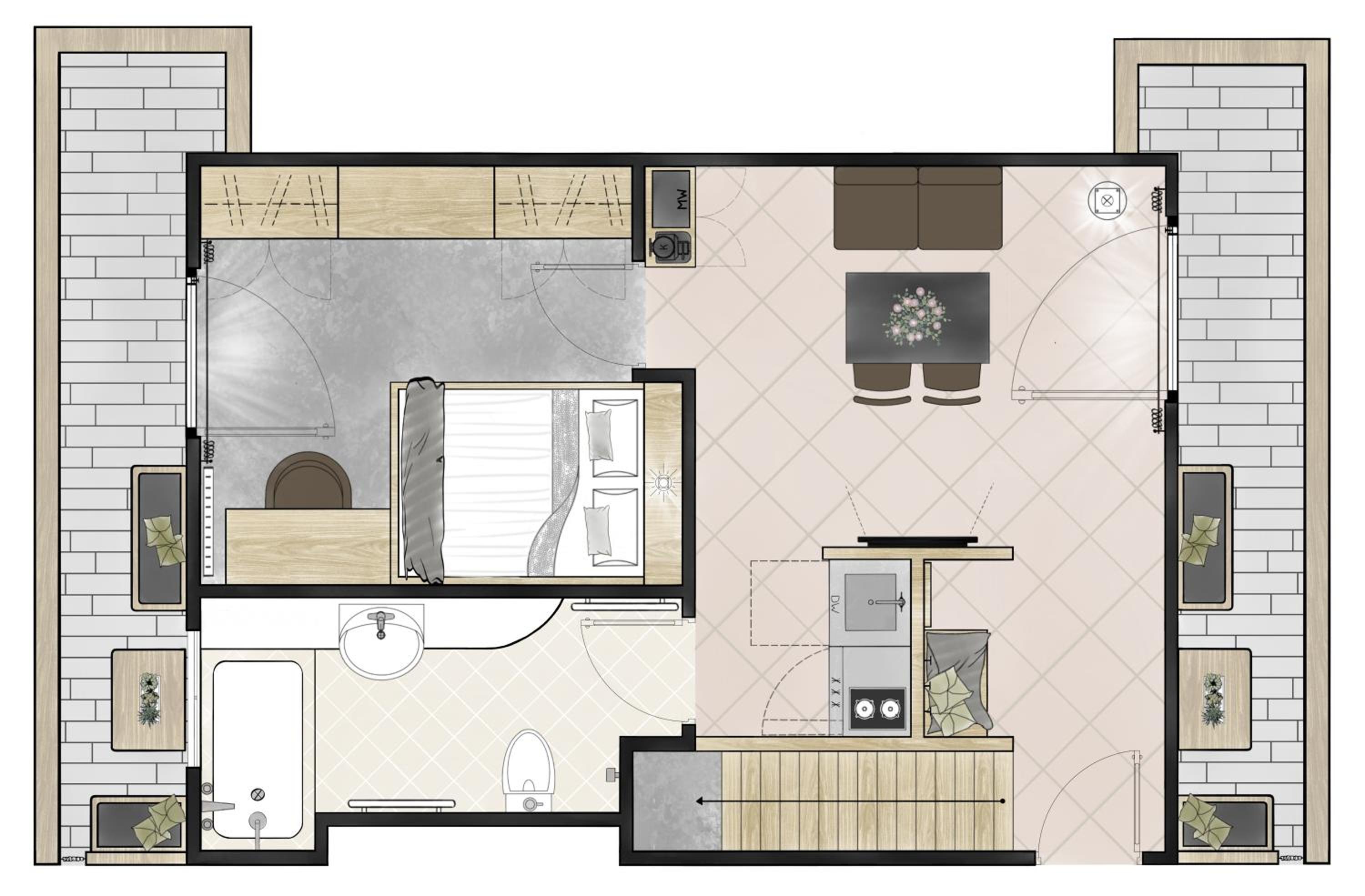 Chalet with two Balconies and Mountain View photo 3
