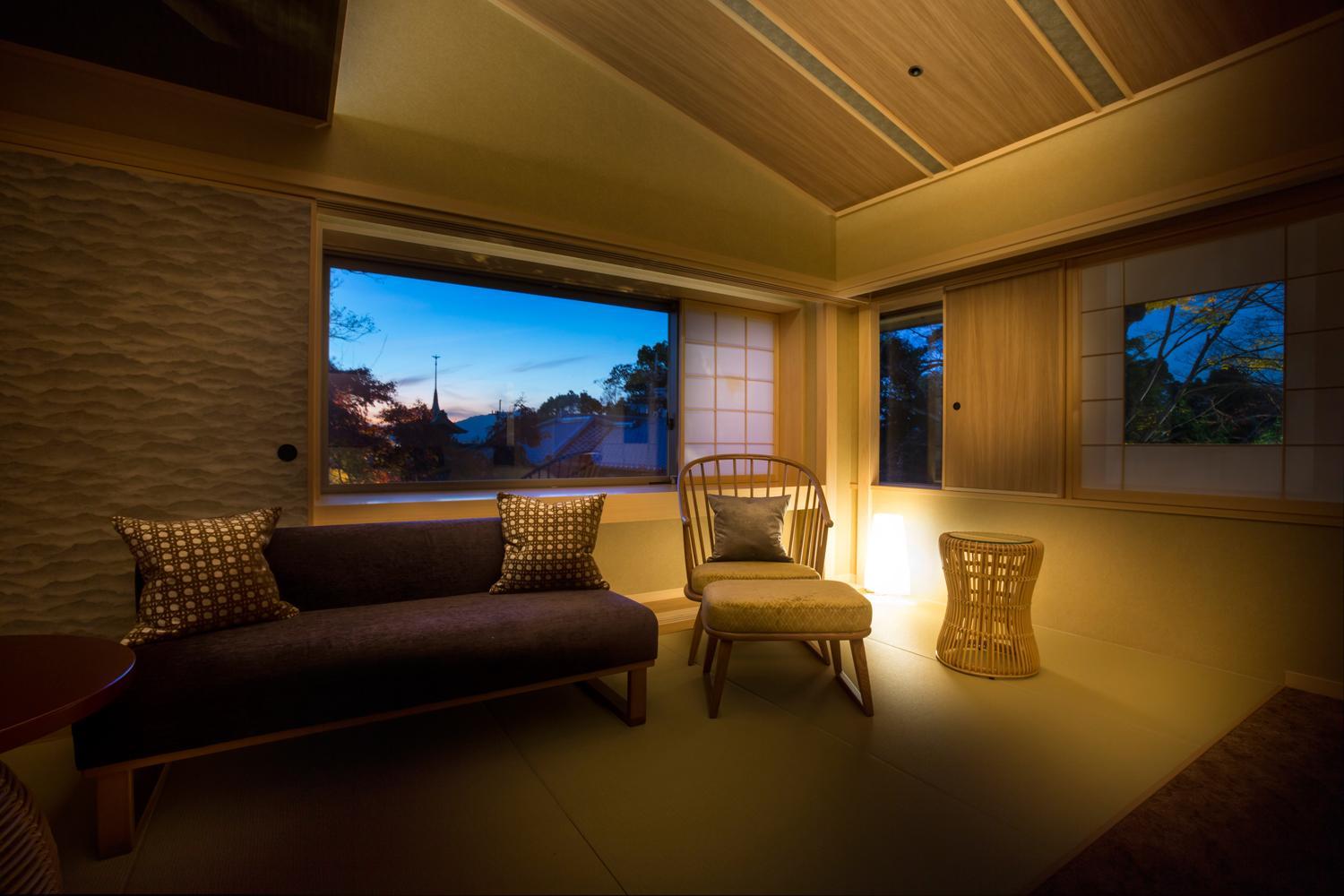 Japanese-Western Room with partial open-air bath TYPE A - Non-Smoking (3rd Floor)  photo 1
