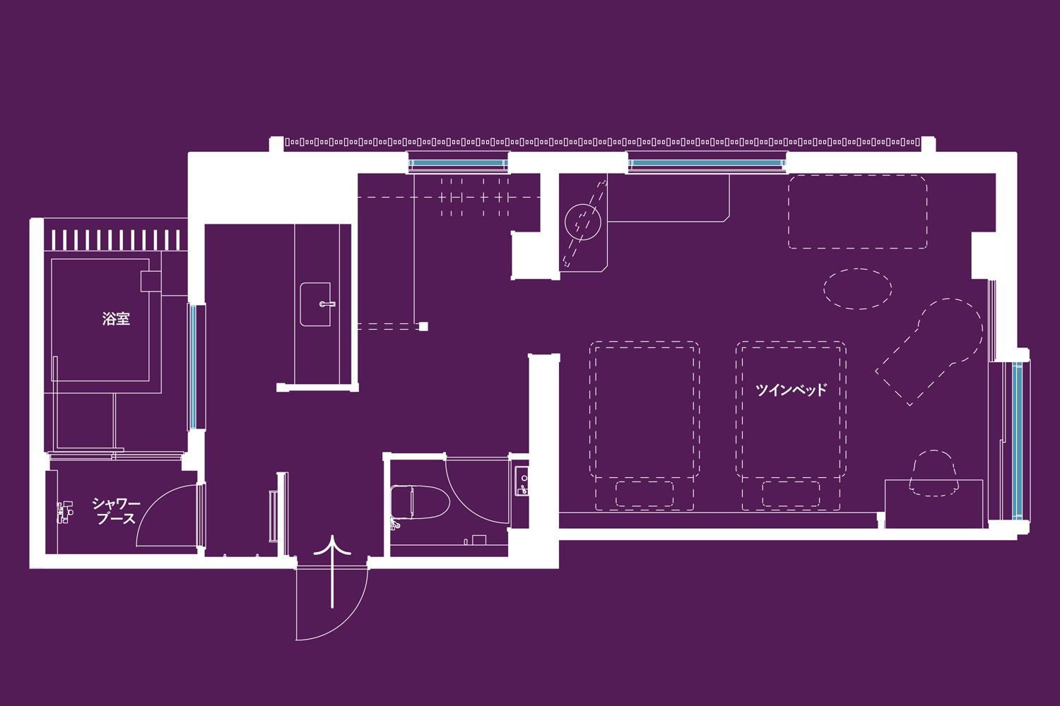 Twin Room TYPE D - Non-Smoking (2nd Floor) photo 2