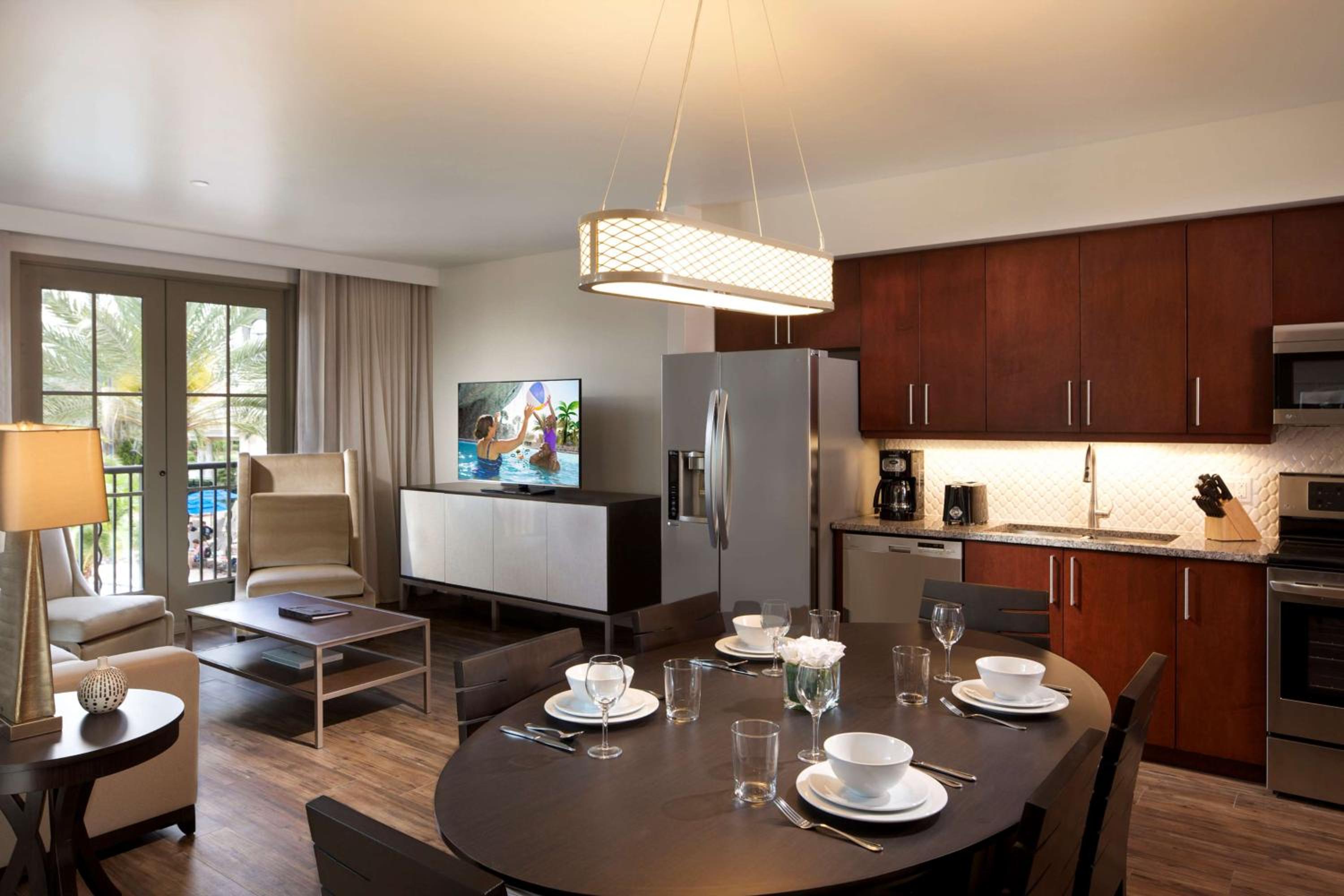Two-Bedroom Suite with Sofa Bed and Kitchen