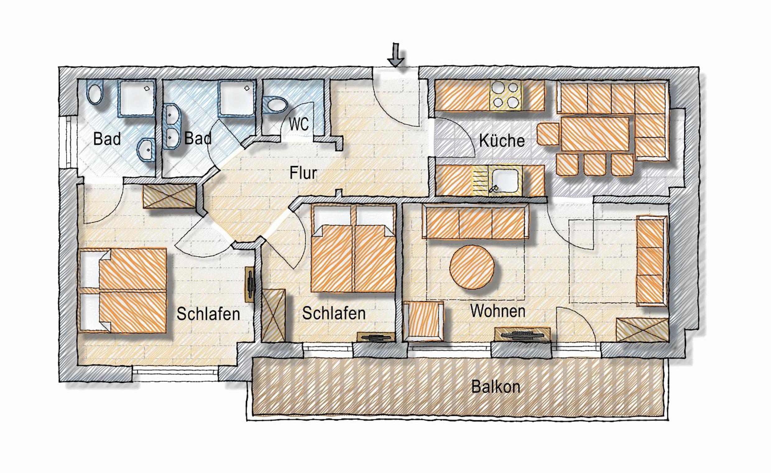 Apartment with Mountain View photo 2