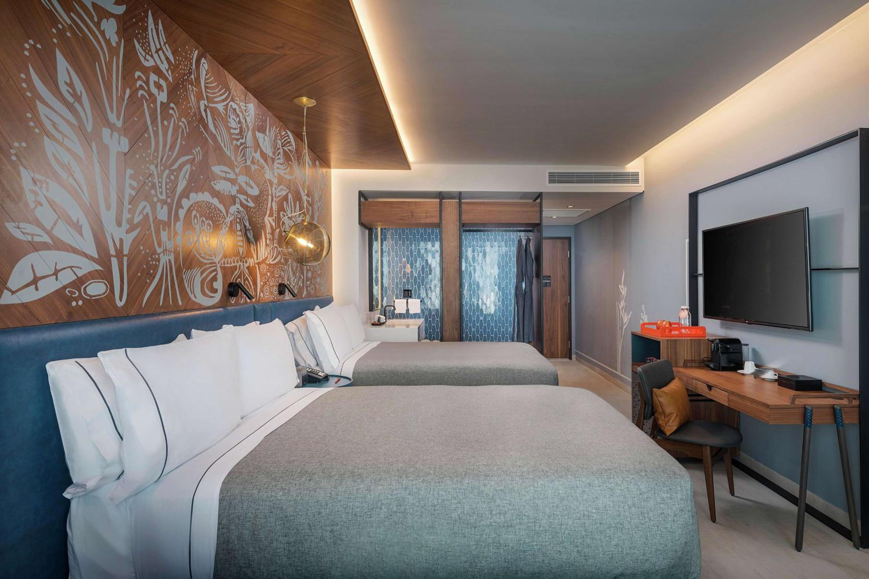 Premium Queen Room with Two Queen Beds and Sunset View