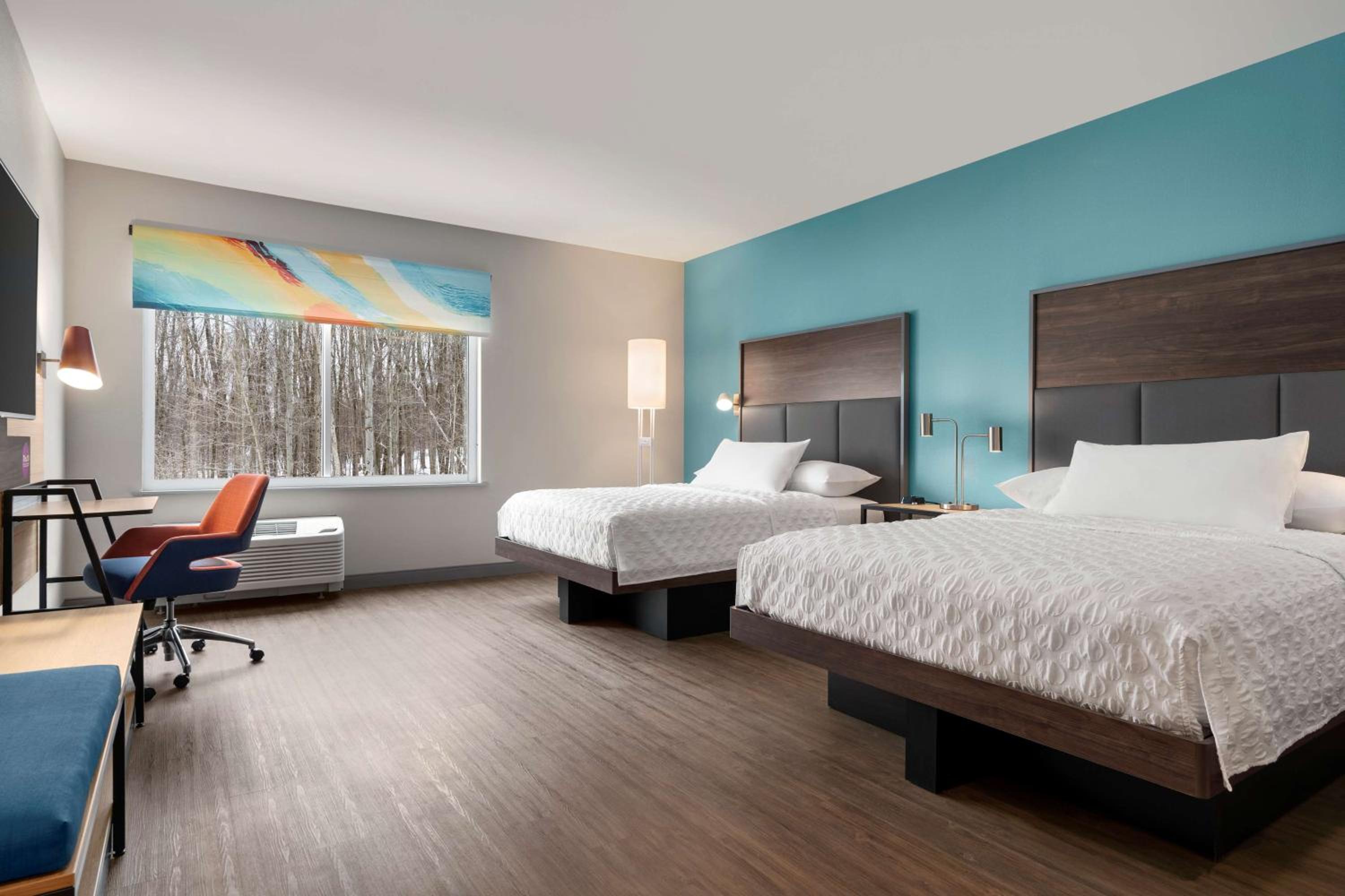 Queen Room with Two Queen Beds and Roll-In Shower - Mobility and Hearing Access - Photo 1