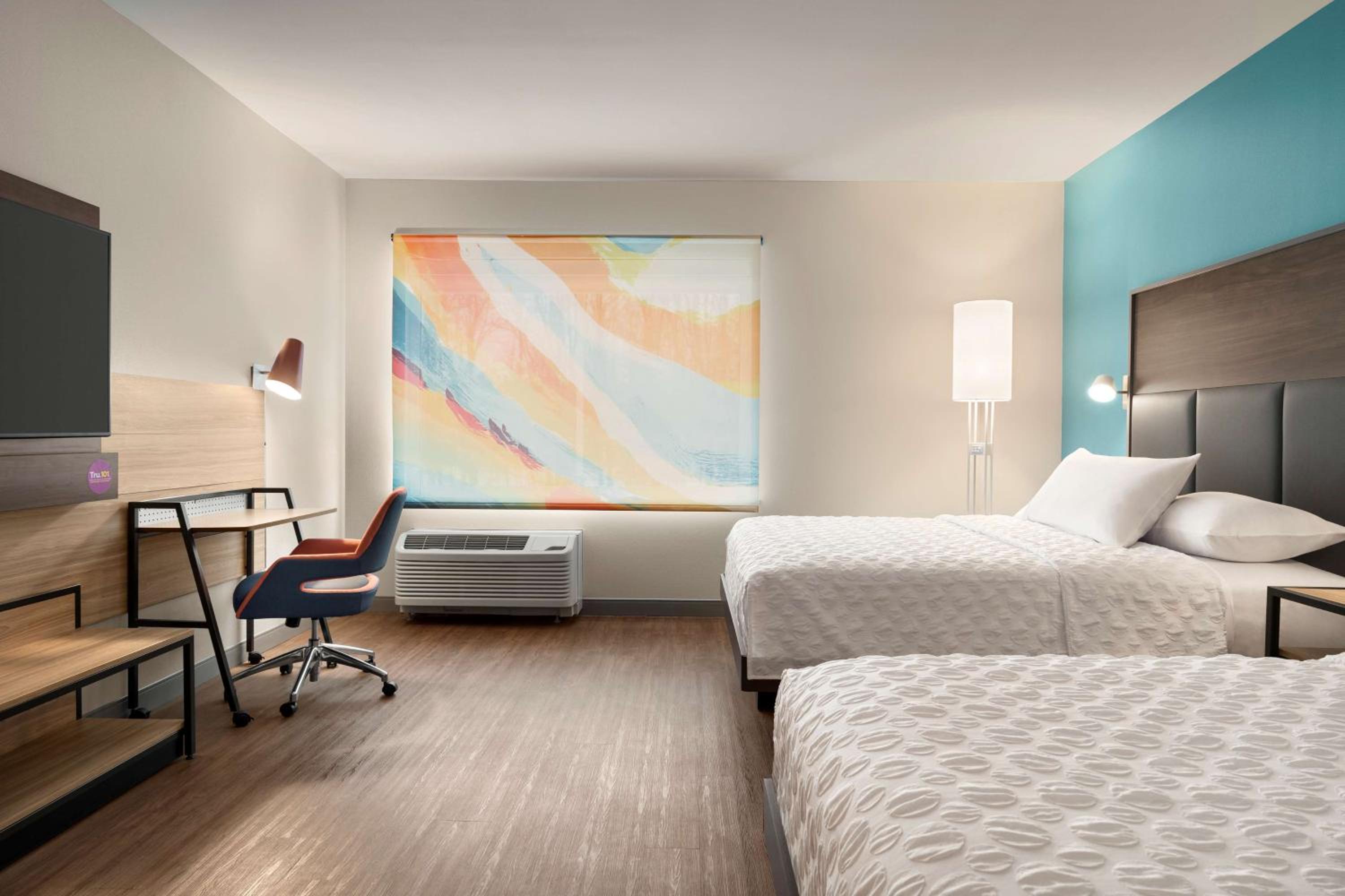 Queen Room with Two Queen Beds and Roll-In Shower - Mobility and Hearing Access - Photo 2