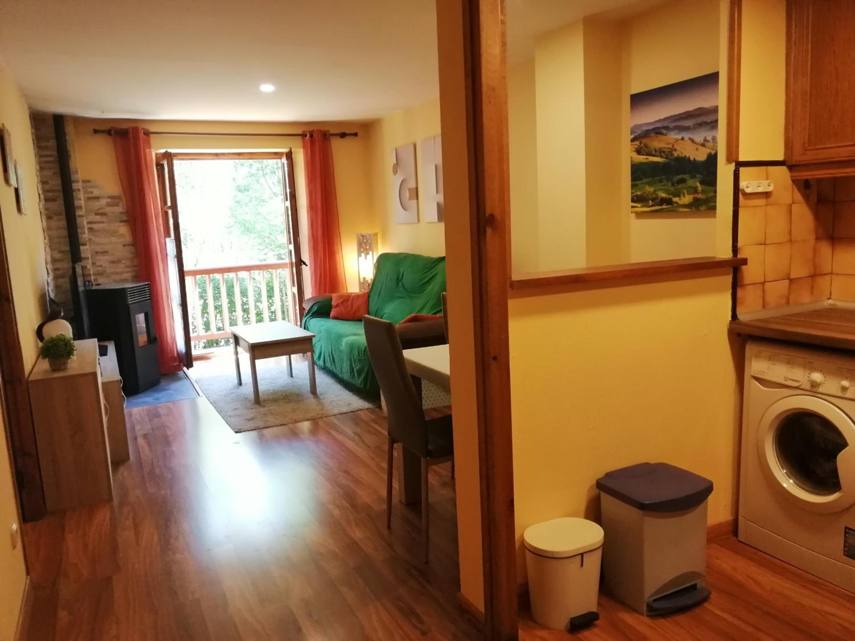 Apartamento con vista al jardín
