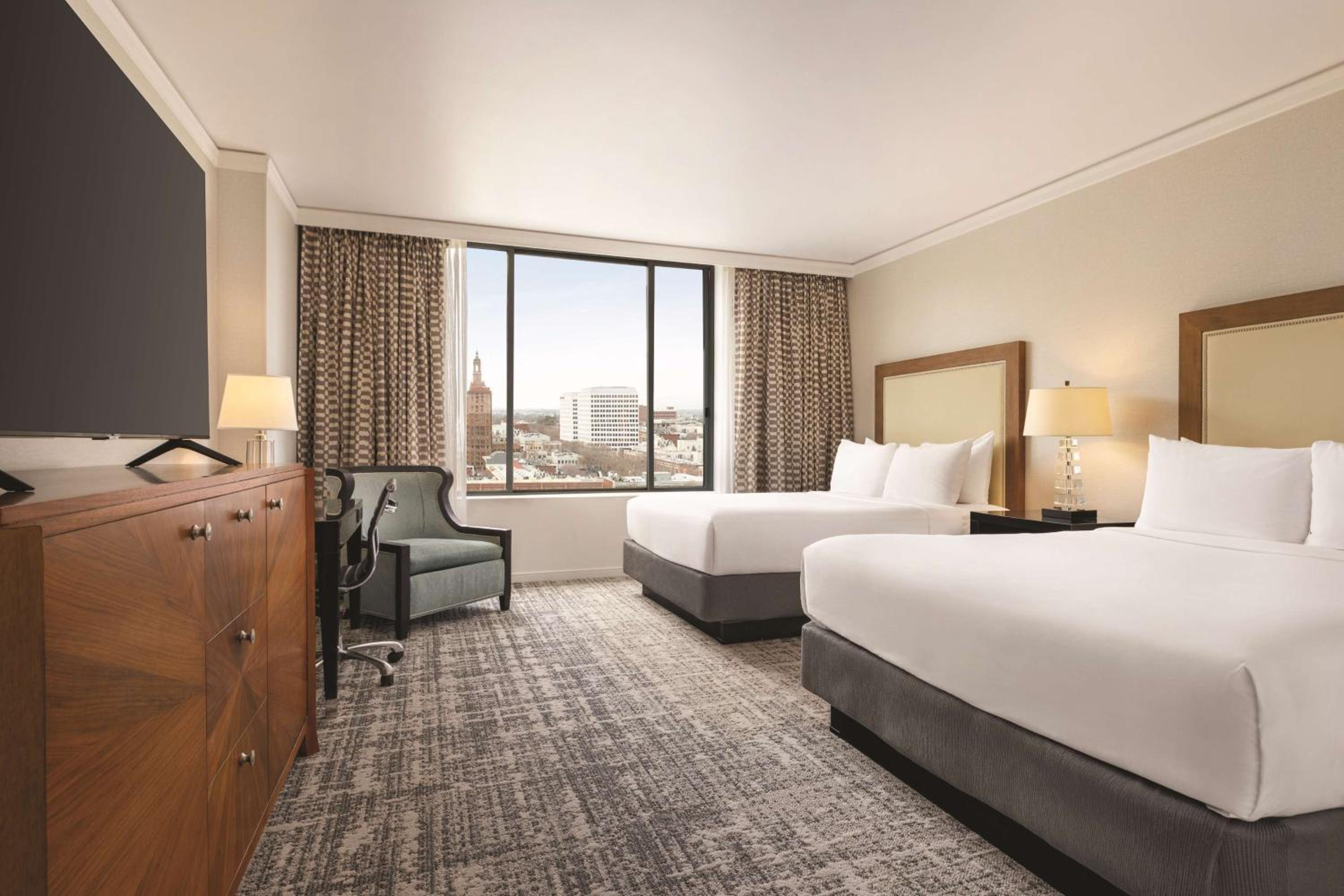 Queen Room with Two Queen Beds and City/Mountain View