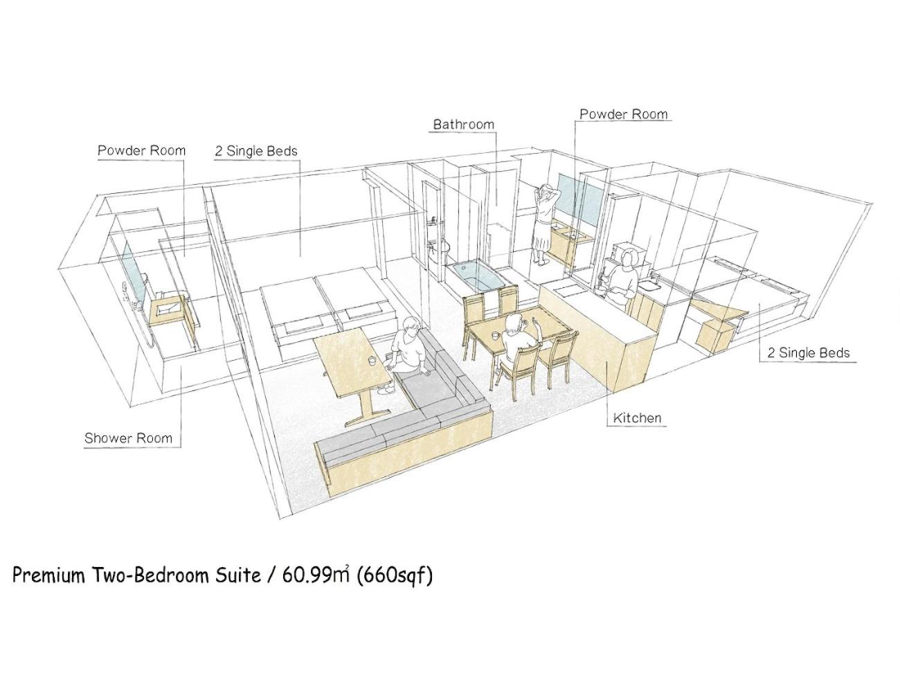Premium Two-Bedroom Suite thumbnail 5