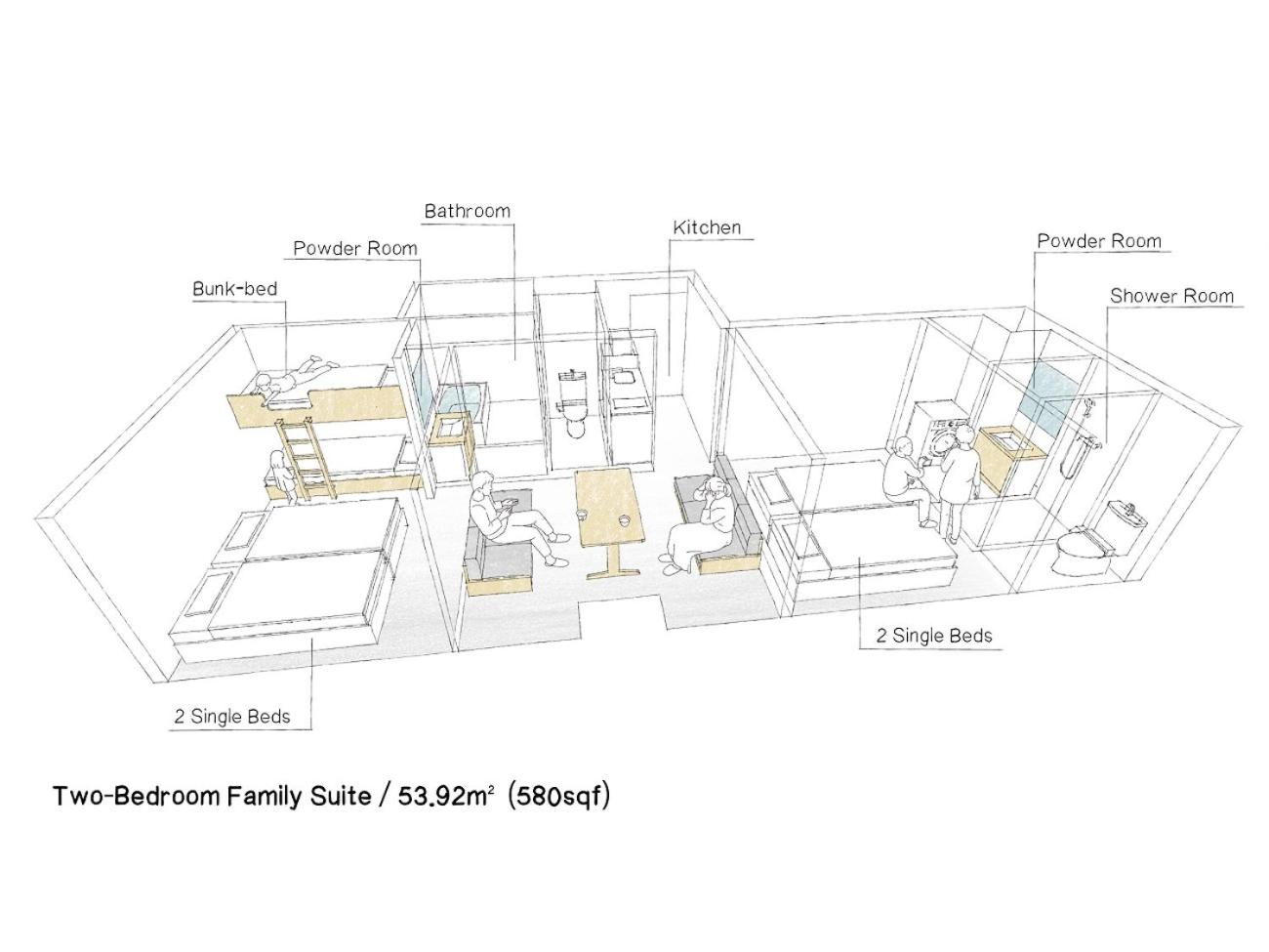 Two Bedroom Family Suite