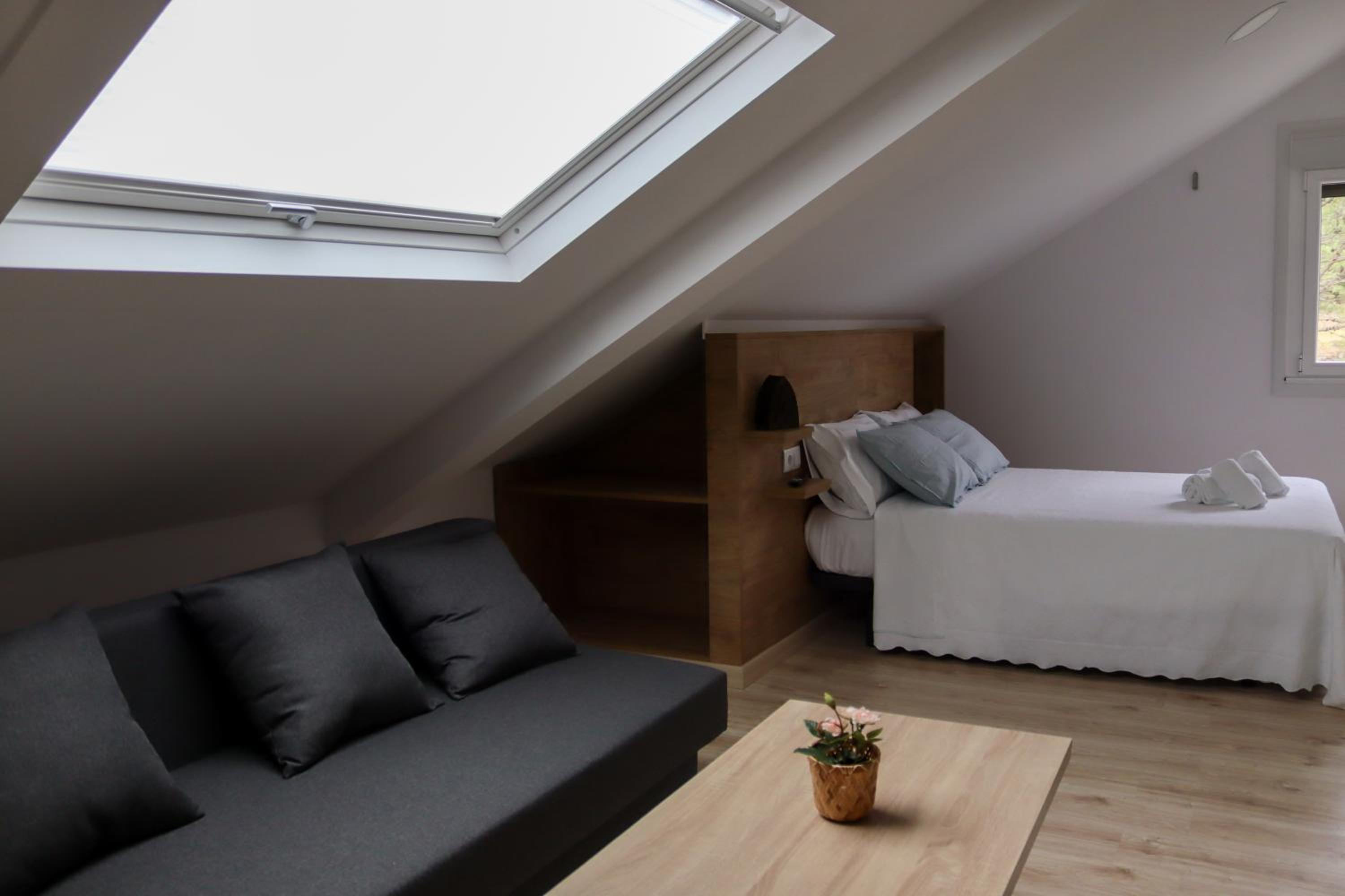 Estudio con sofá cama