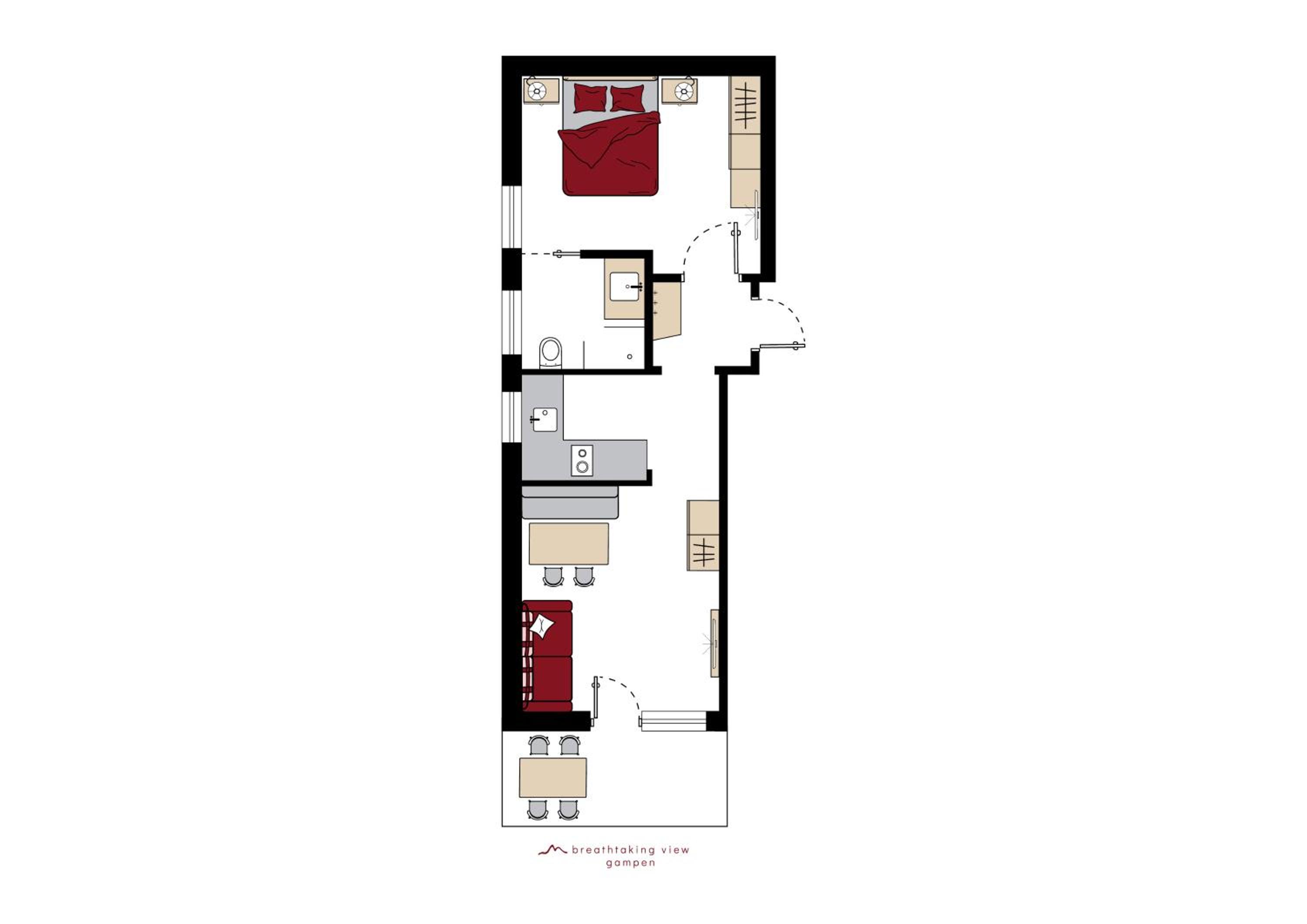 Apartment with Balcony photo 2