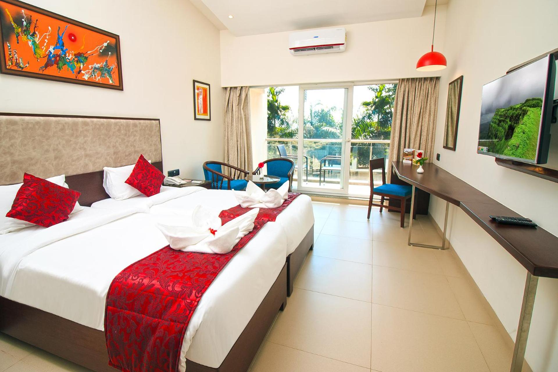 Garden View Twin Room with Balcony