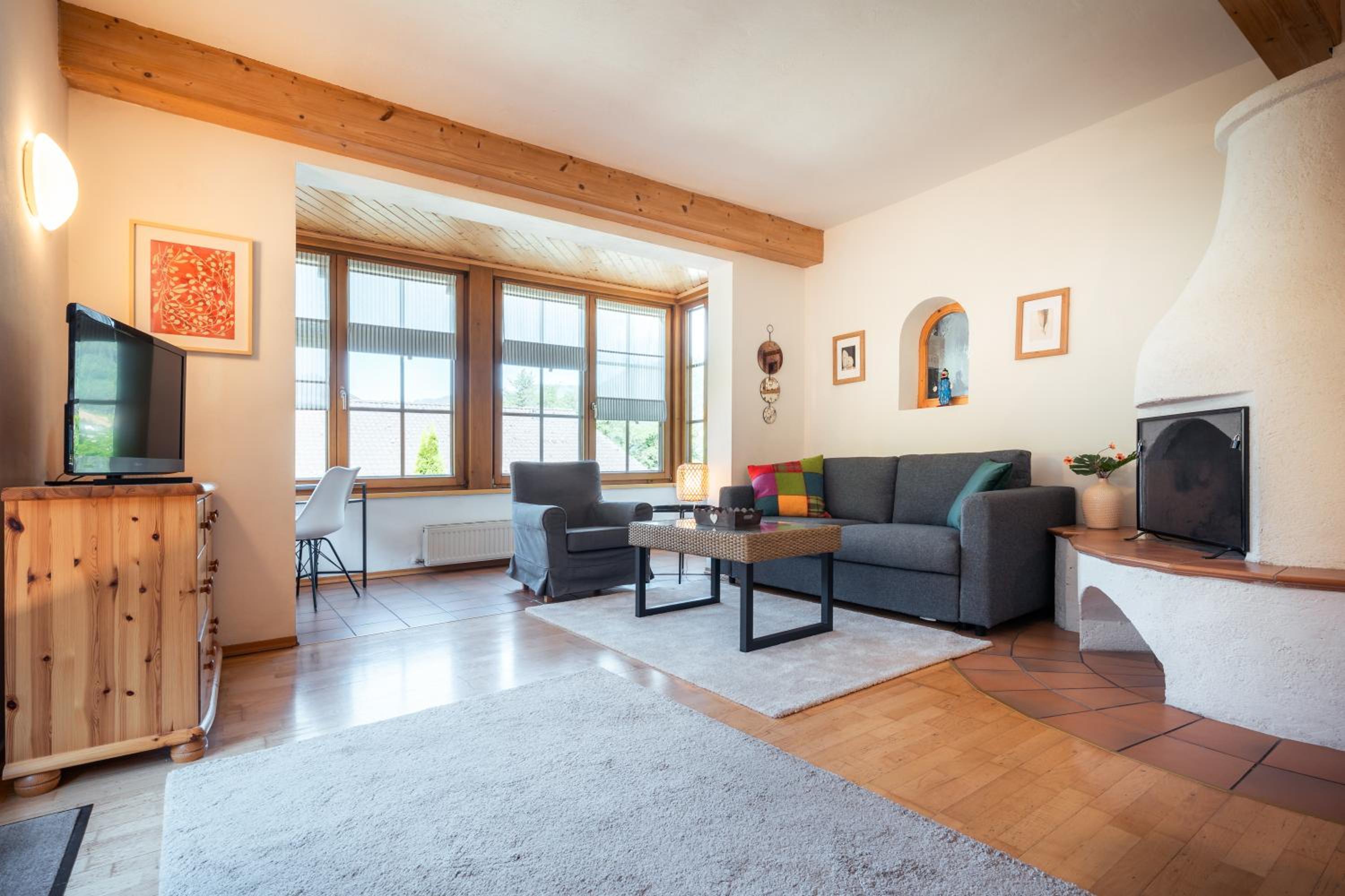 Three-Bedroom Apartment with Balcony