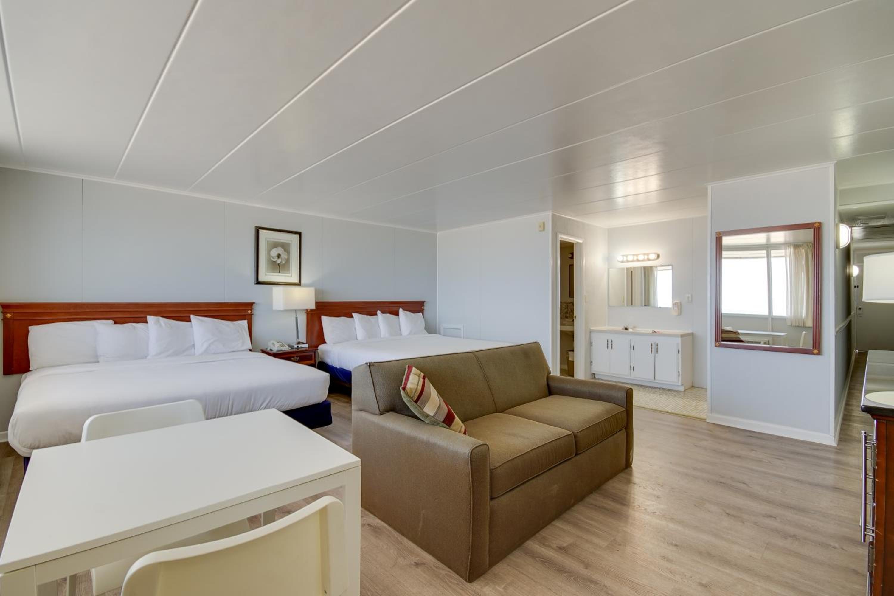 Large Ocean Front room with Two King Beds and Sofa Couch photo 1