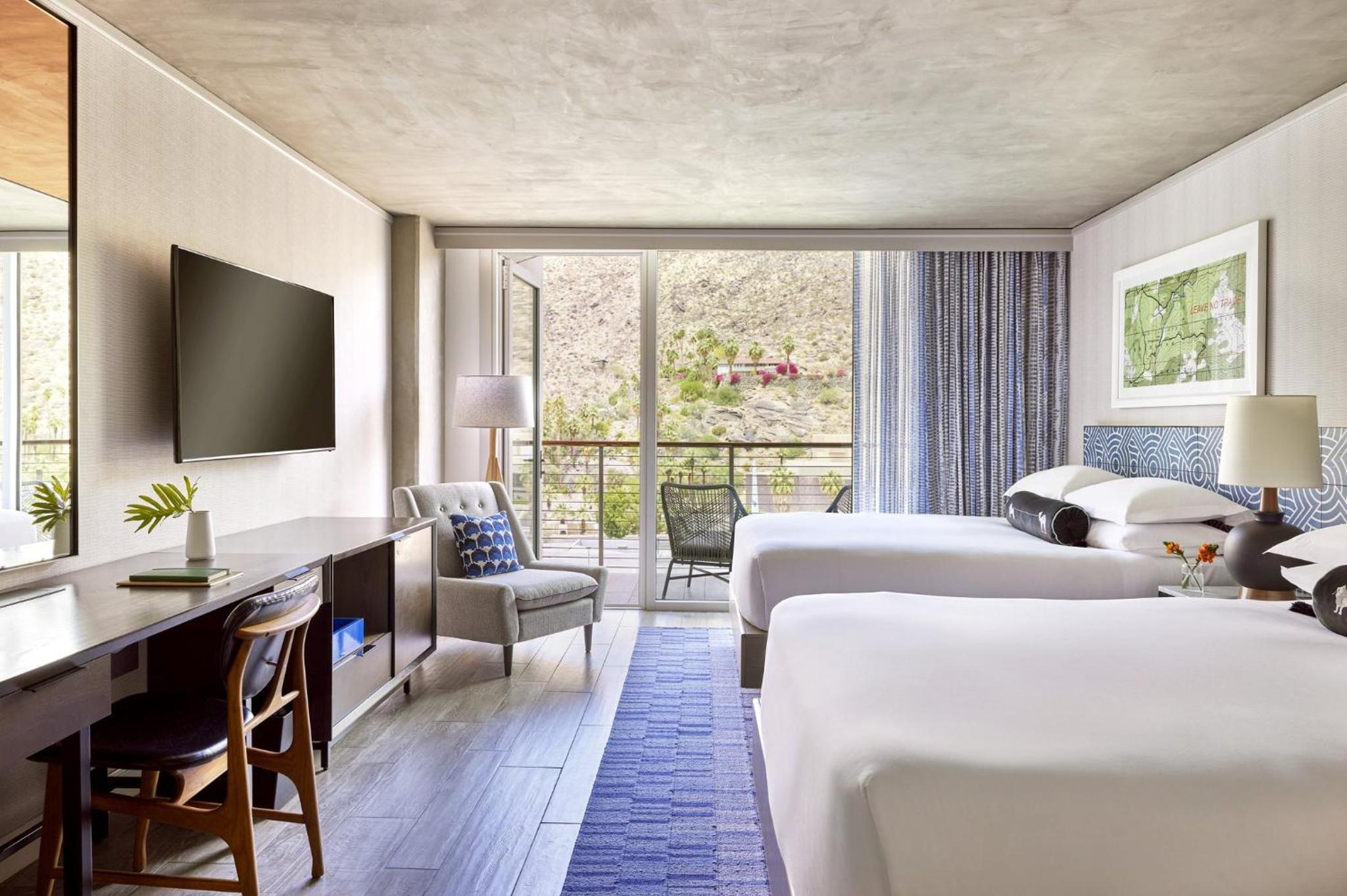 Queen Room with Two Queen Beds, Balcony and Valley View