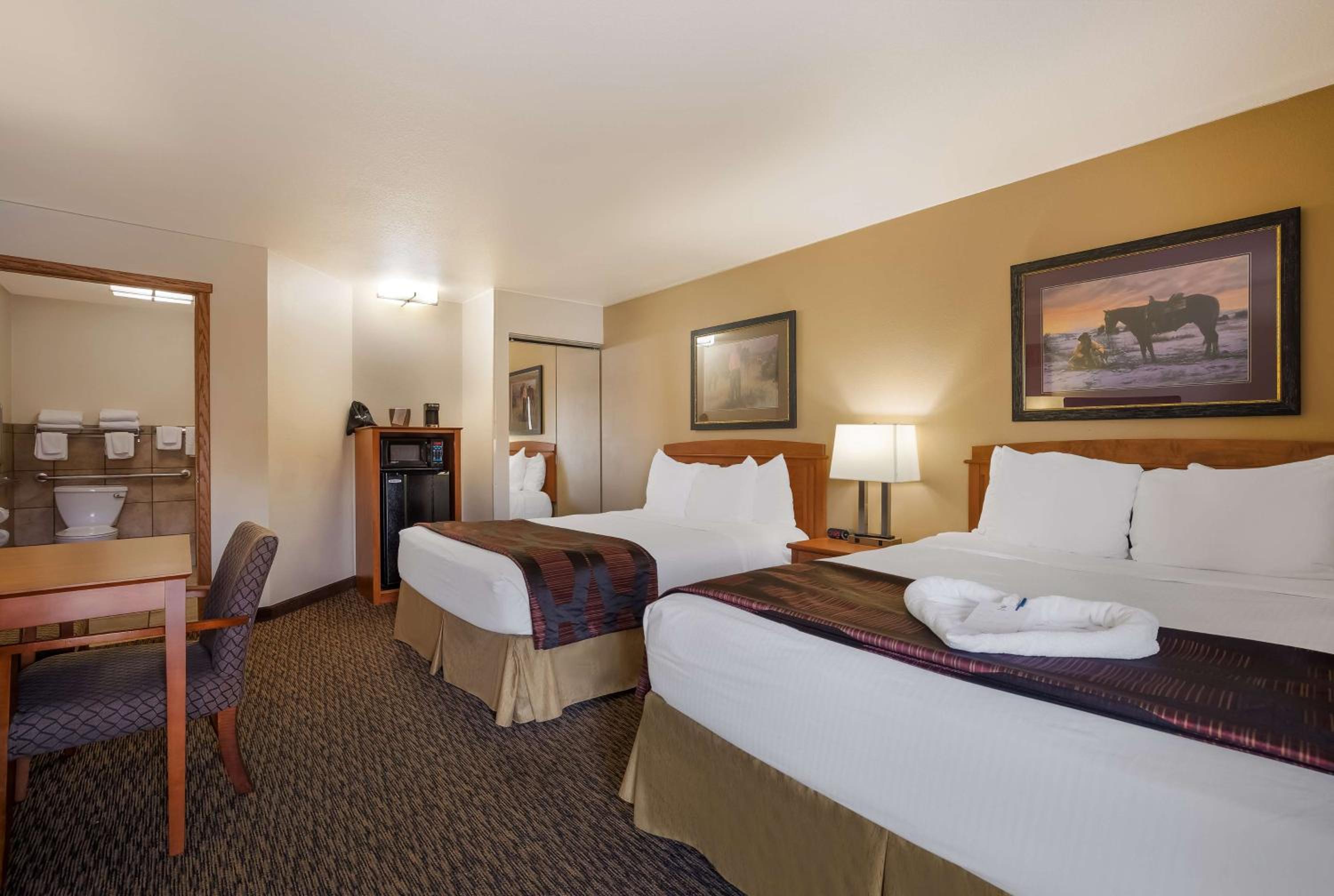 Queen Room with Two Queen Beds and Mobility Accessible Roll-In Shower photo 2