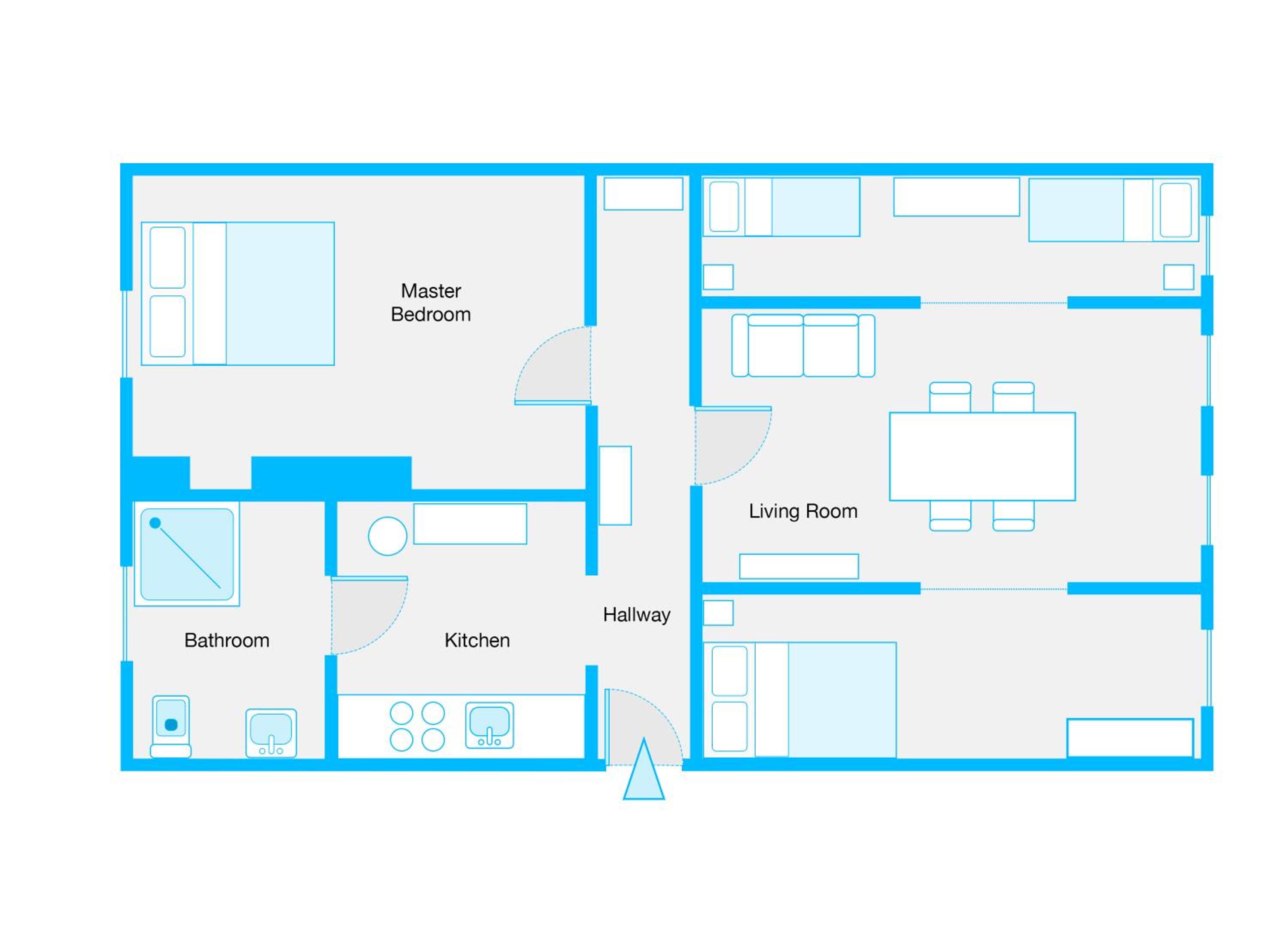 Three-Bedroom Apartment photo 1