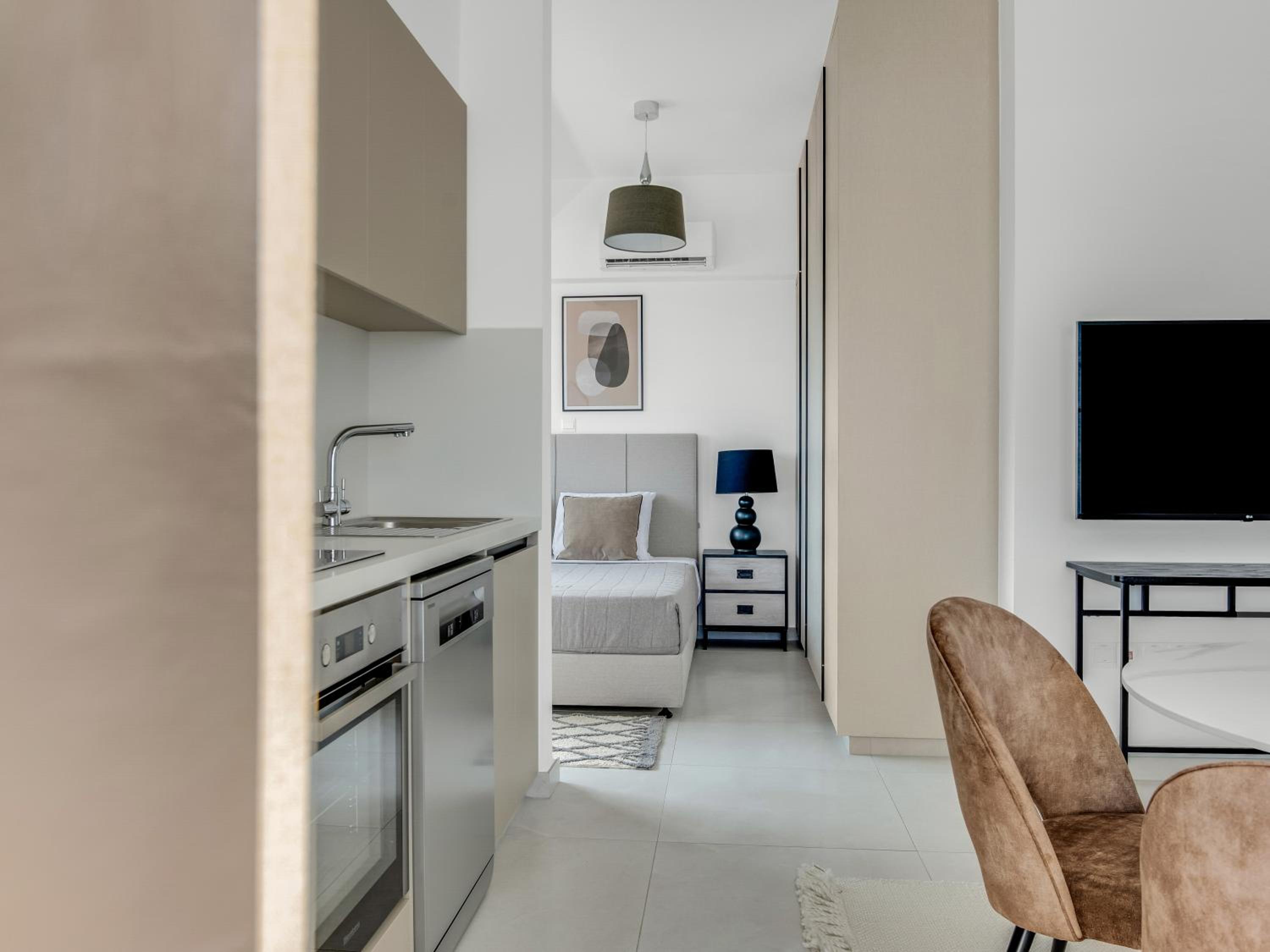 Studio Apartment with Balcony