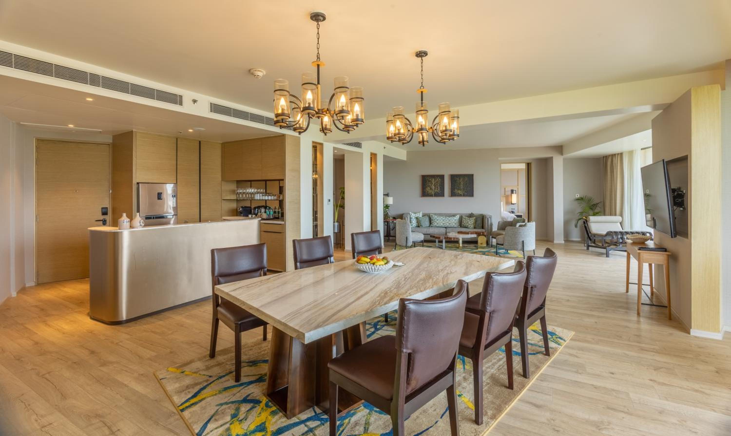 Penthouse King Suite – Enjoy 90 minutes of complimentary Cocktail hours at Haven between 4 PM to 6 PM, NR 1000 SPA Credit (Stay between Sunday to Thursday) – Complimentary beer on arrival and free shuttle to the beach – INR 750 credit at Drift per stay