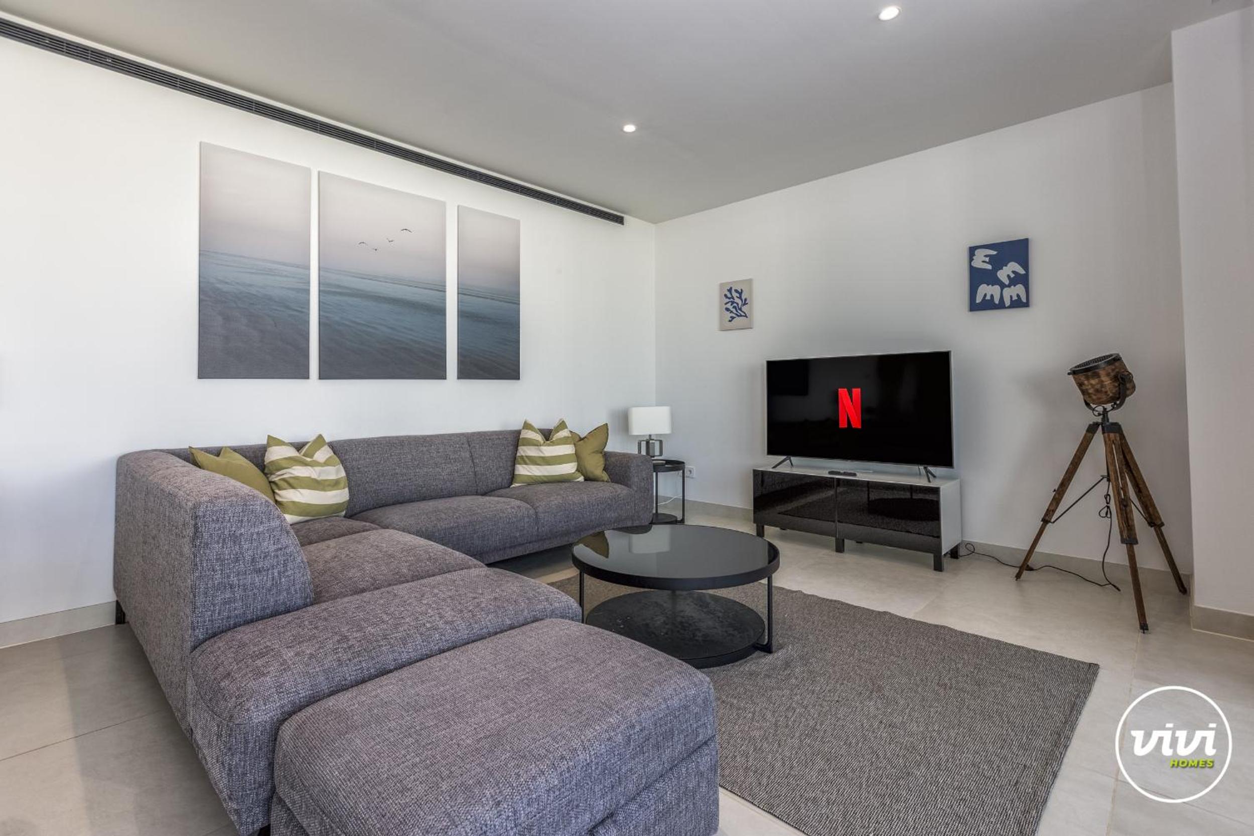 Apartamento con vista a la piscina