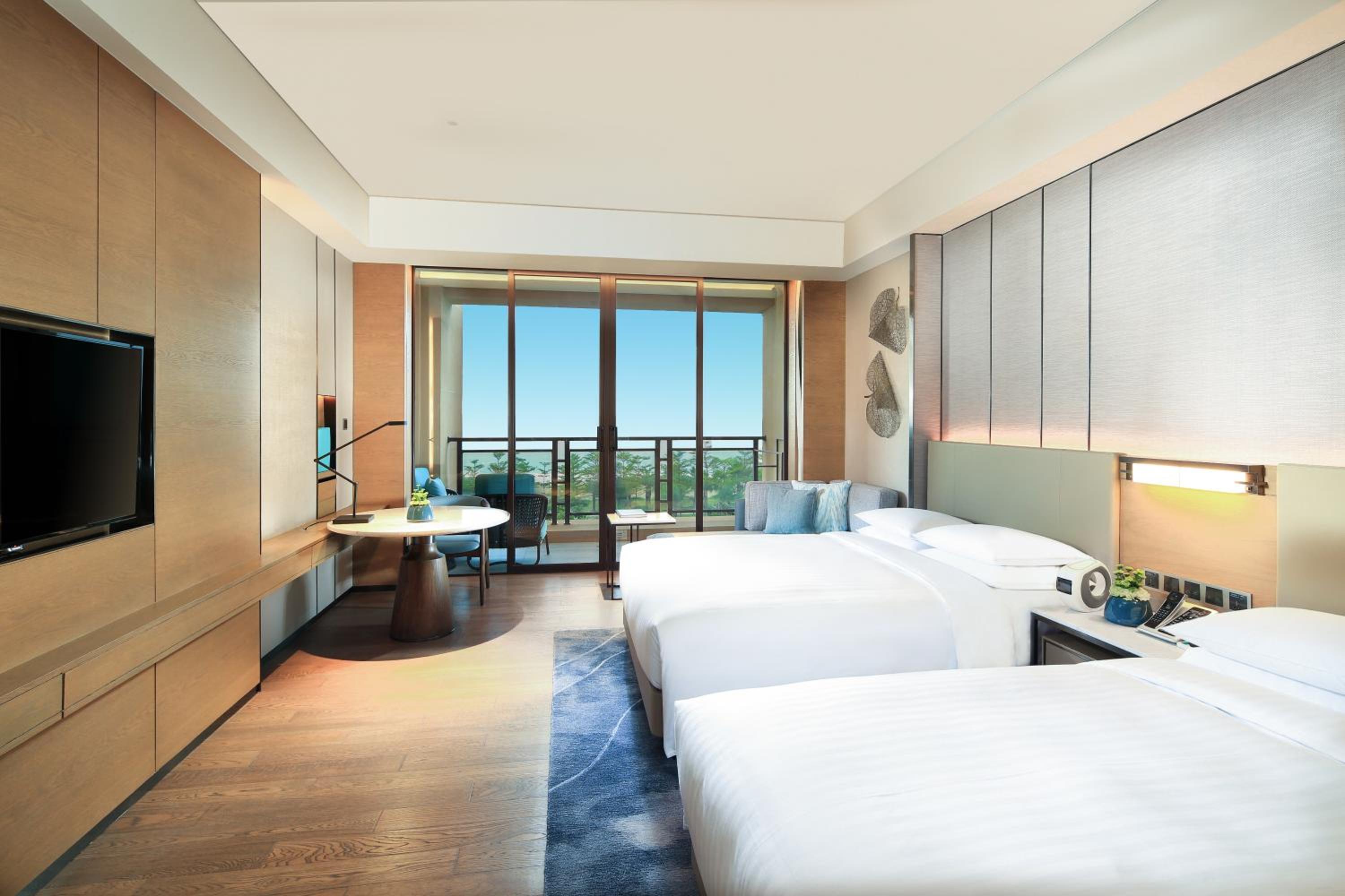 Double Room with Two Double Beds with Balcony and Ocean View