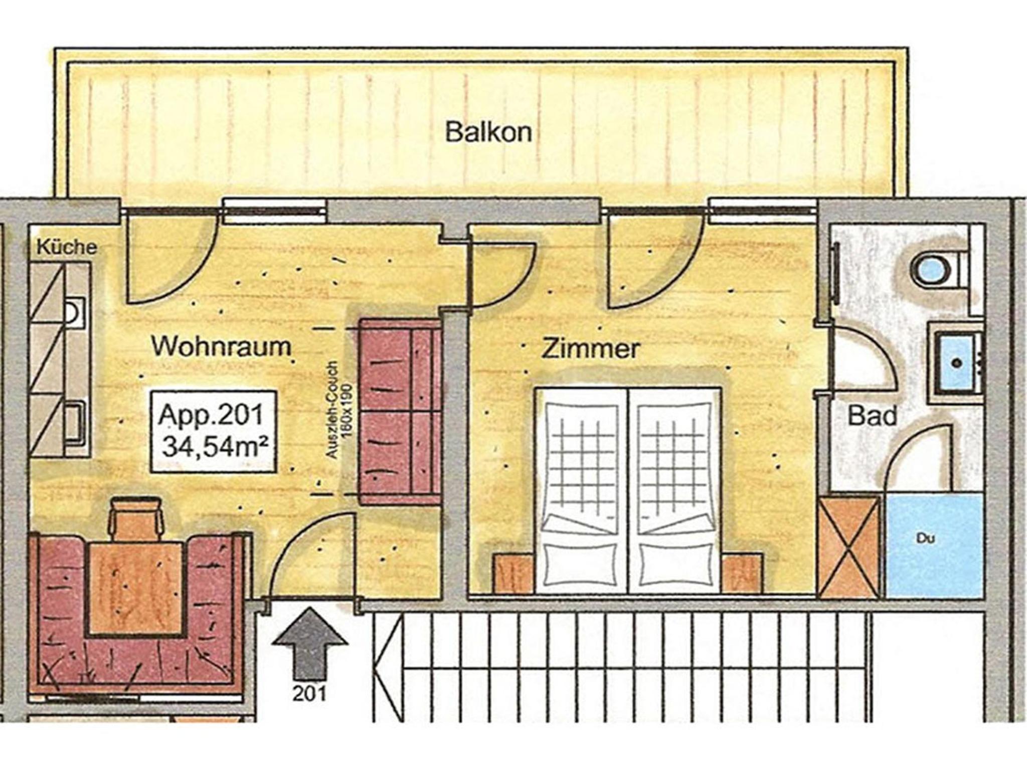 One-Bedroom Apartment - 201 photo 2
