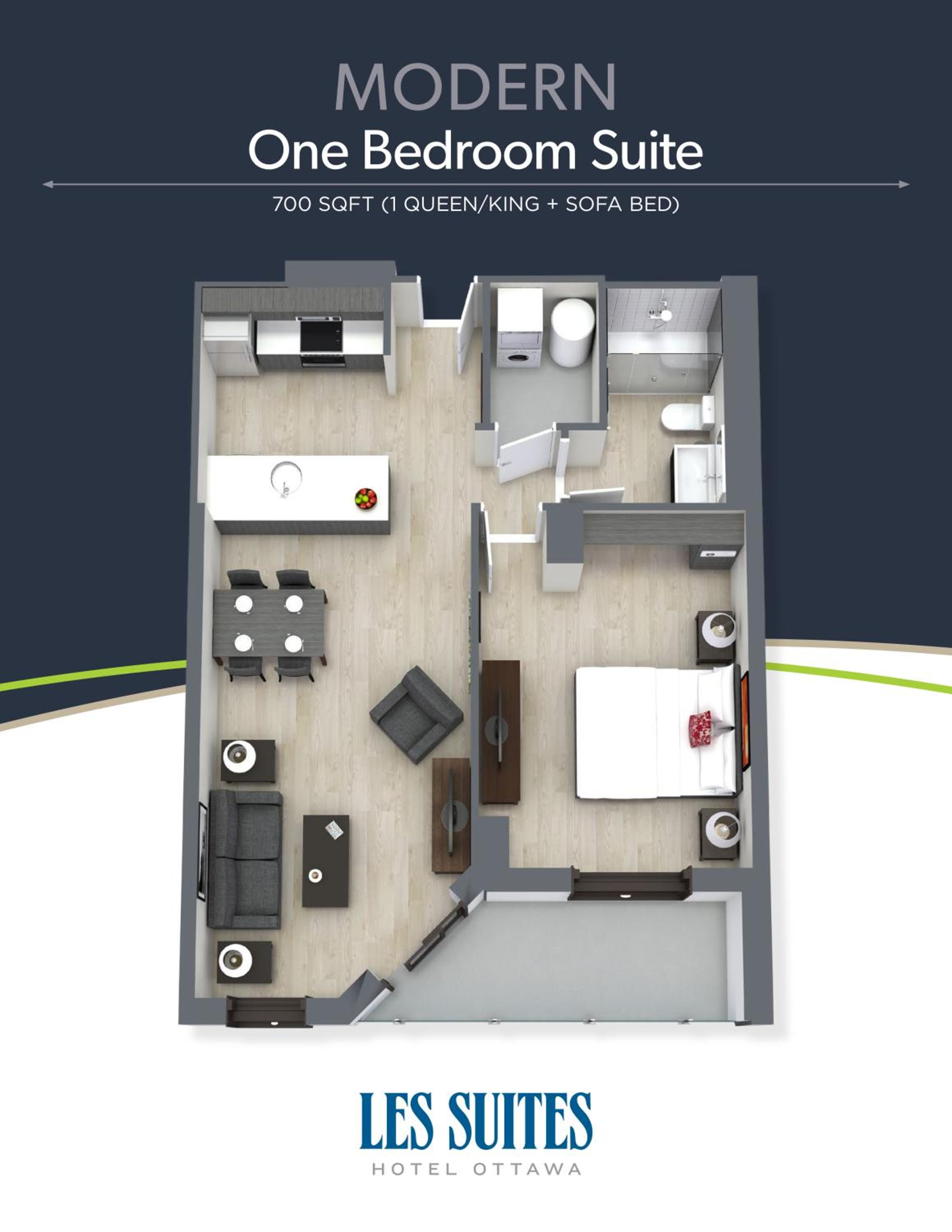 Modern One Bedroom Suite  - Photo 8