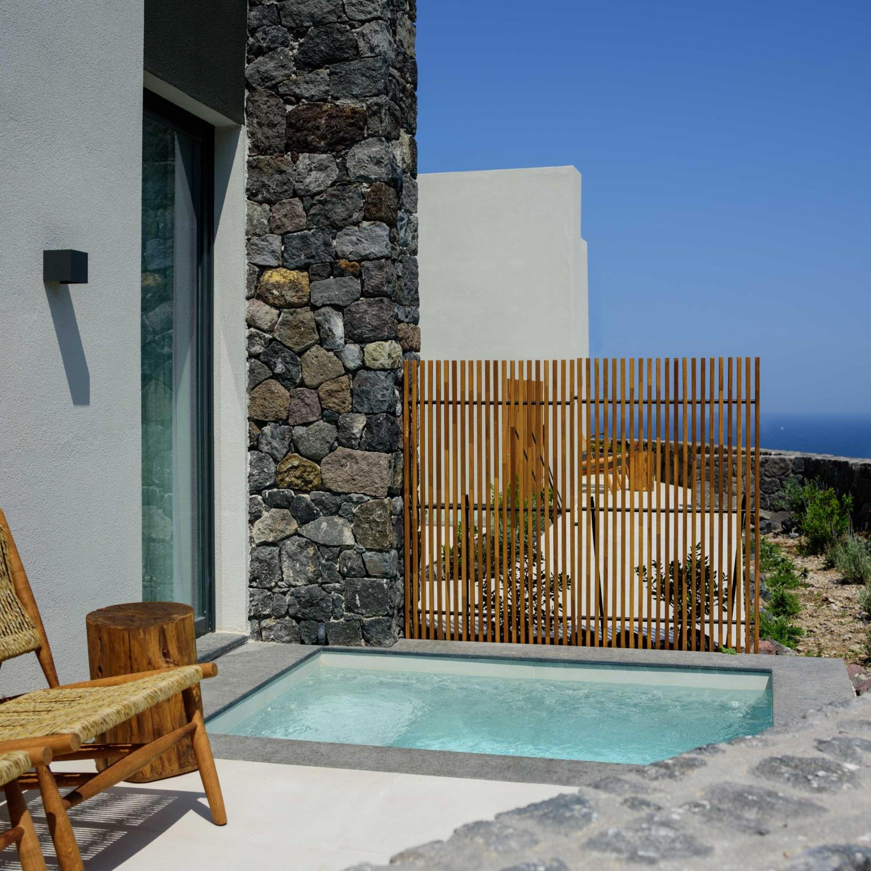 Lava Sea View Suite with outdoor hot tub photo 3