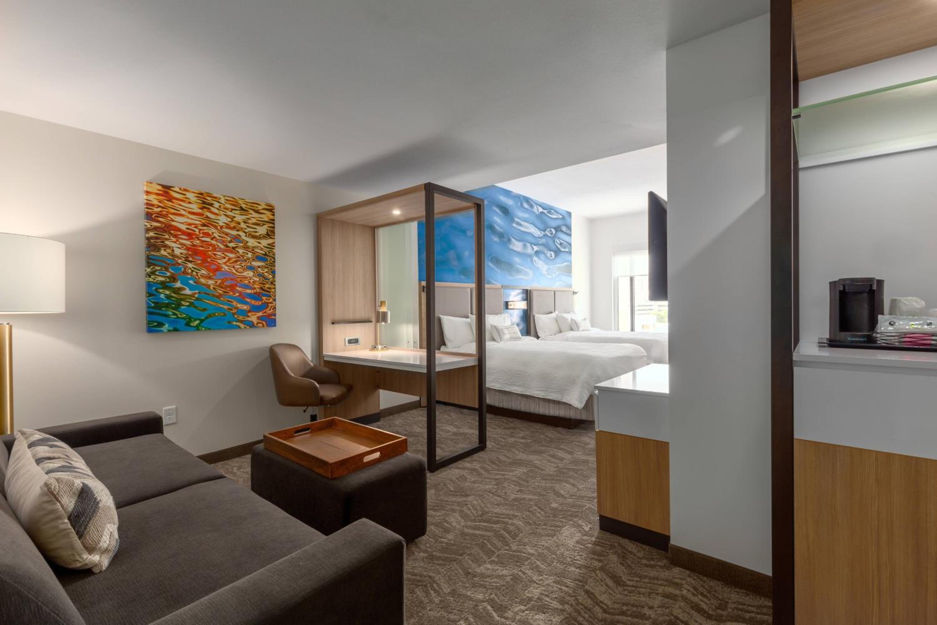 Queen Suite with Two Queen Beds and Trundle Sofa