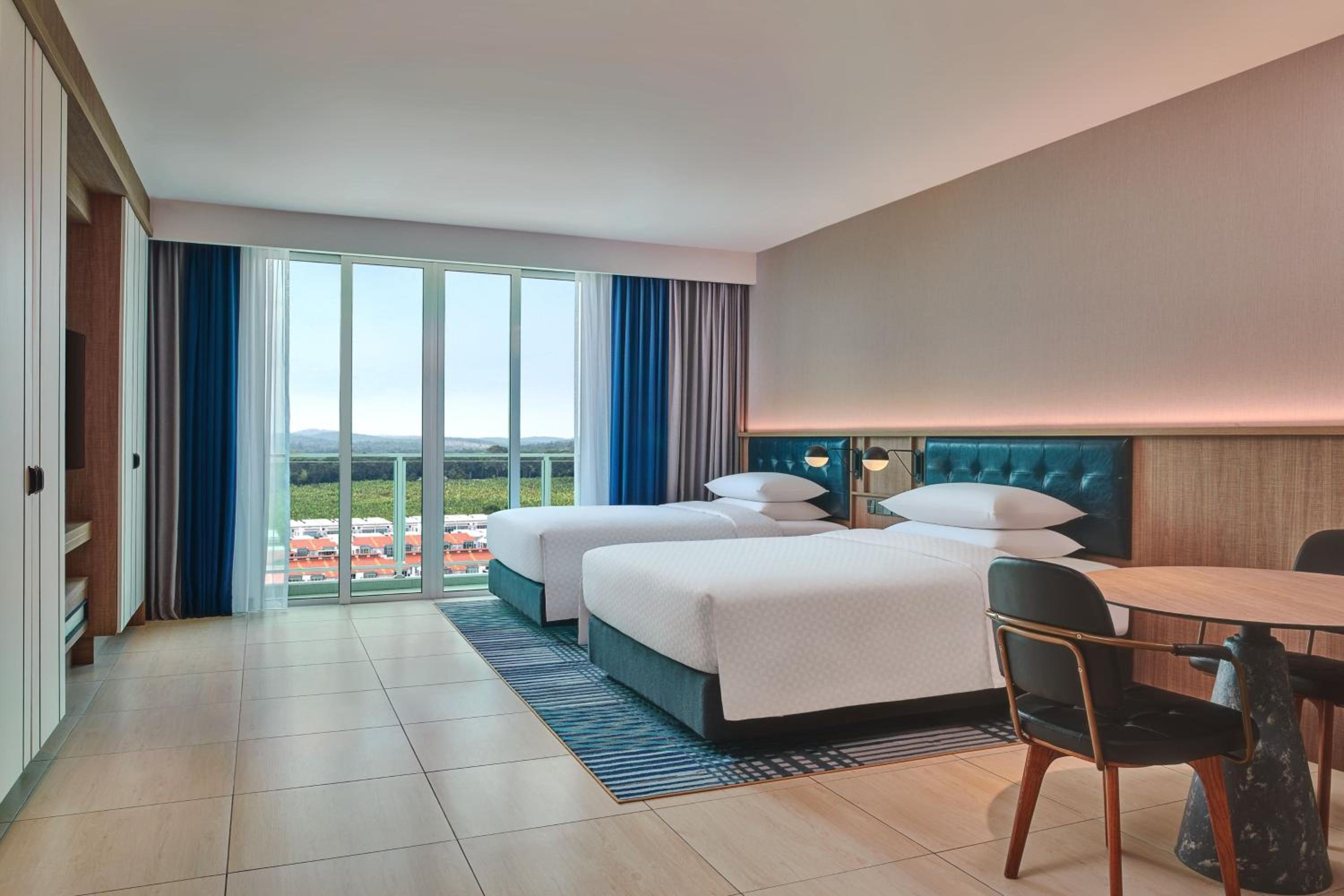 Premium Double Room with Two Double Beds and Balcony 