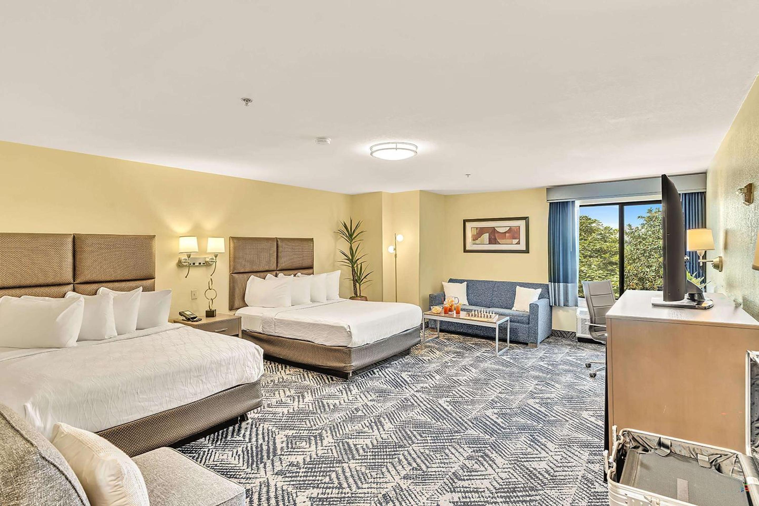 Queen Room with Two Queen Beds and Roll-In Shower - Disability Access/Non-Smoking - Photo 1