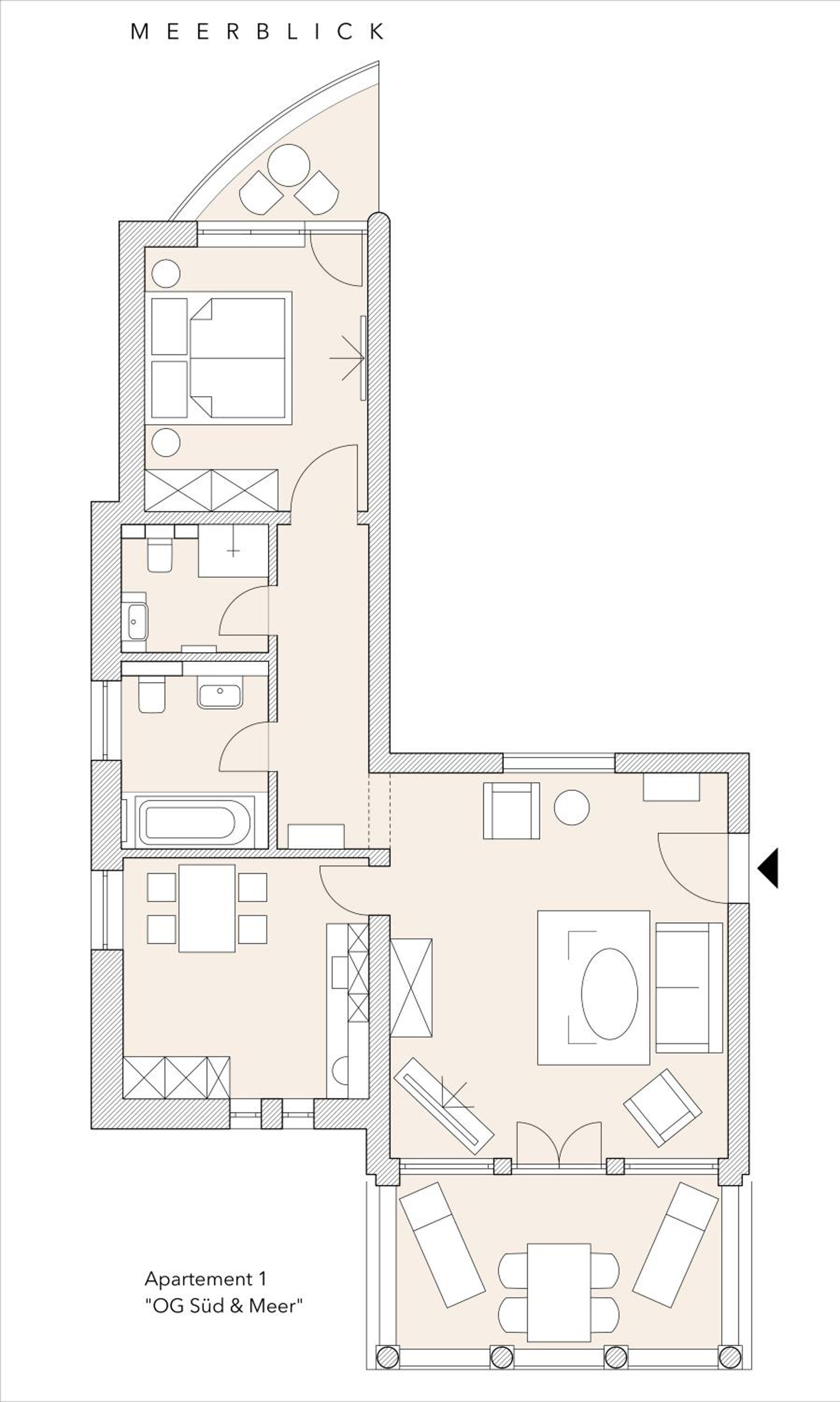 Apartment with Sea View1 photo 2