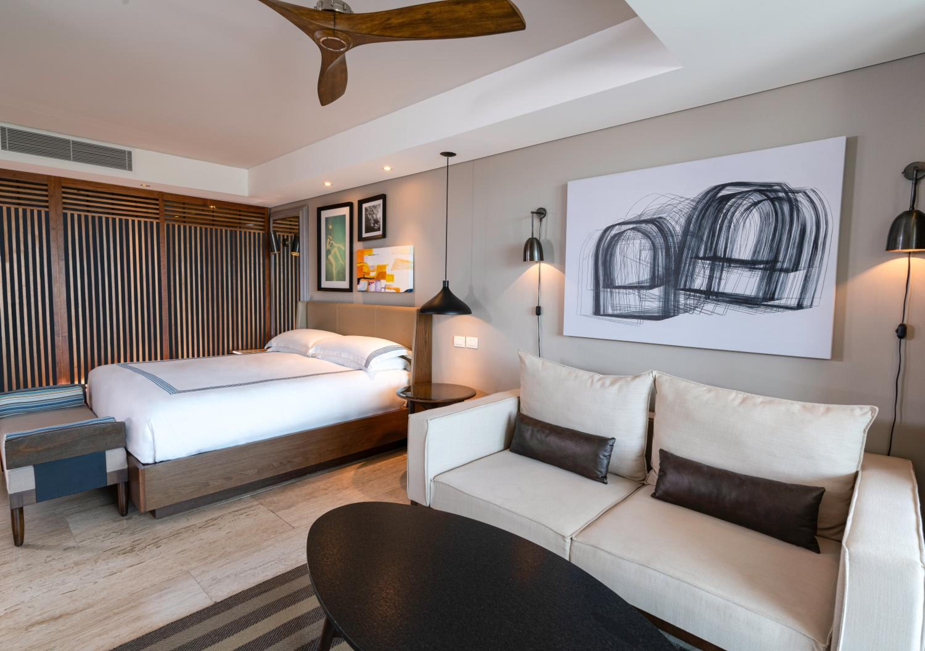 King Room with One King Bed and Balcony - Downtown House