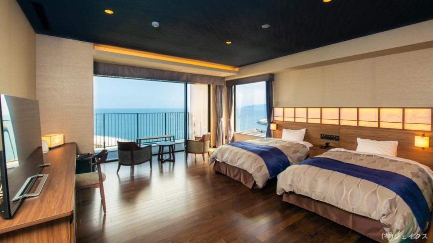Royal Family Room with Tatami Area with Sea View