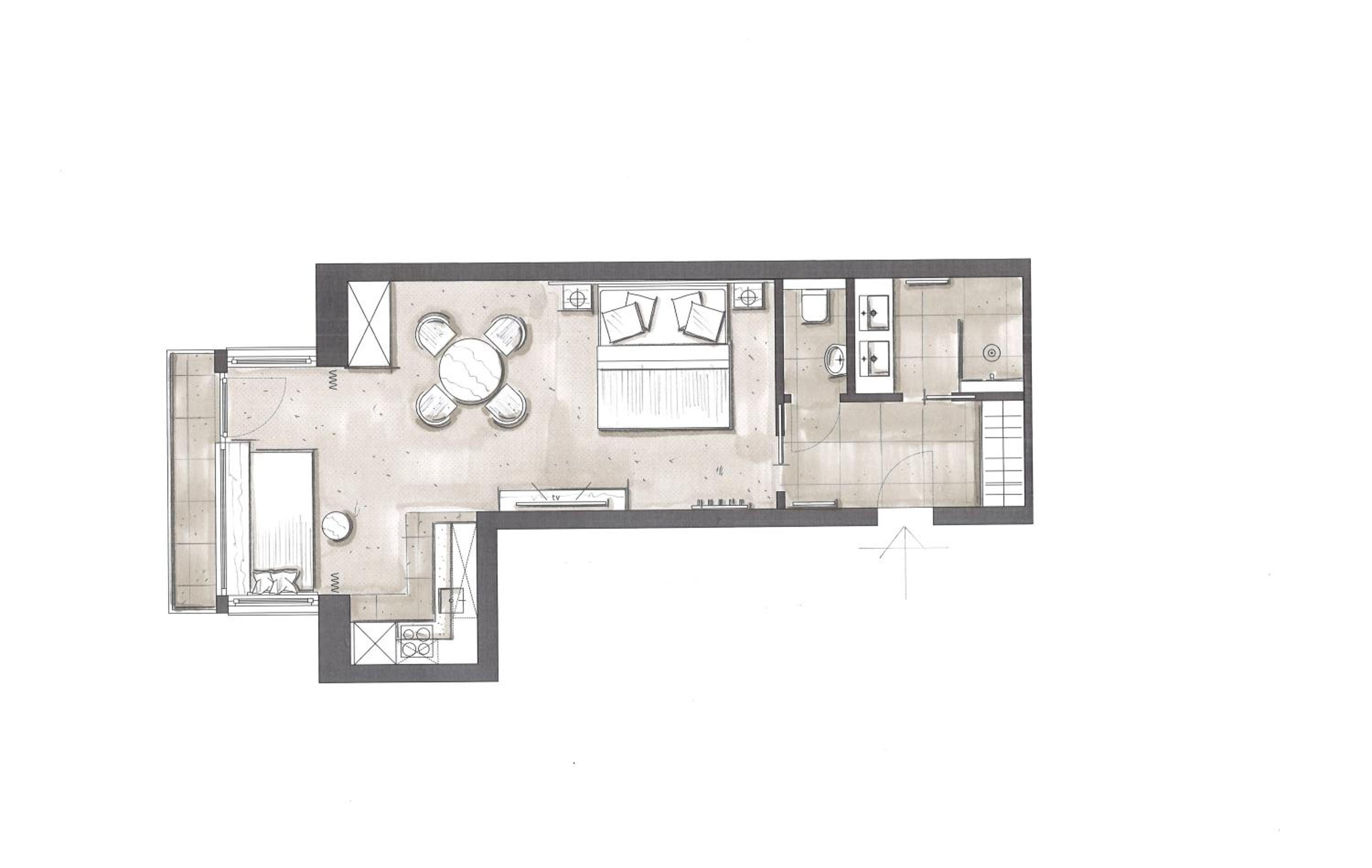 Studio Apartment with Balcony photo 3