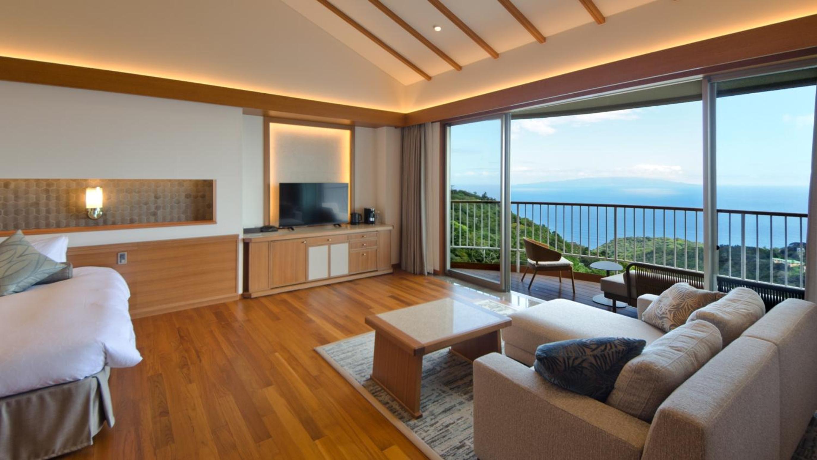 Deluxe Terrace Twin Room A with Open-Air Hot Spring - 4th Floor (West Building)