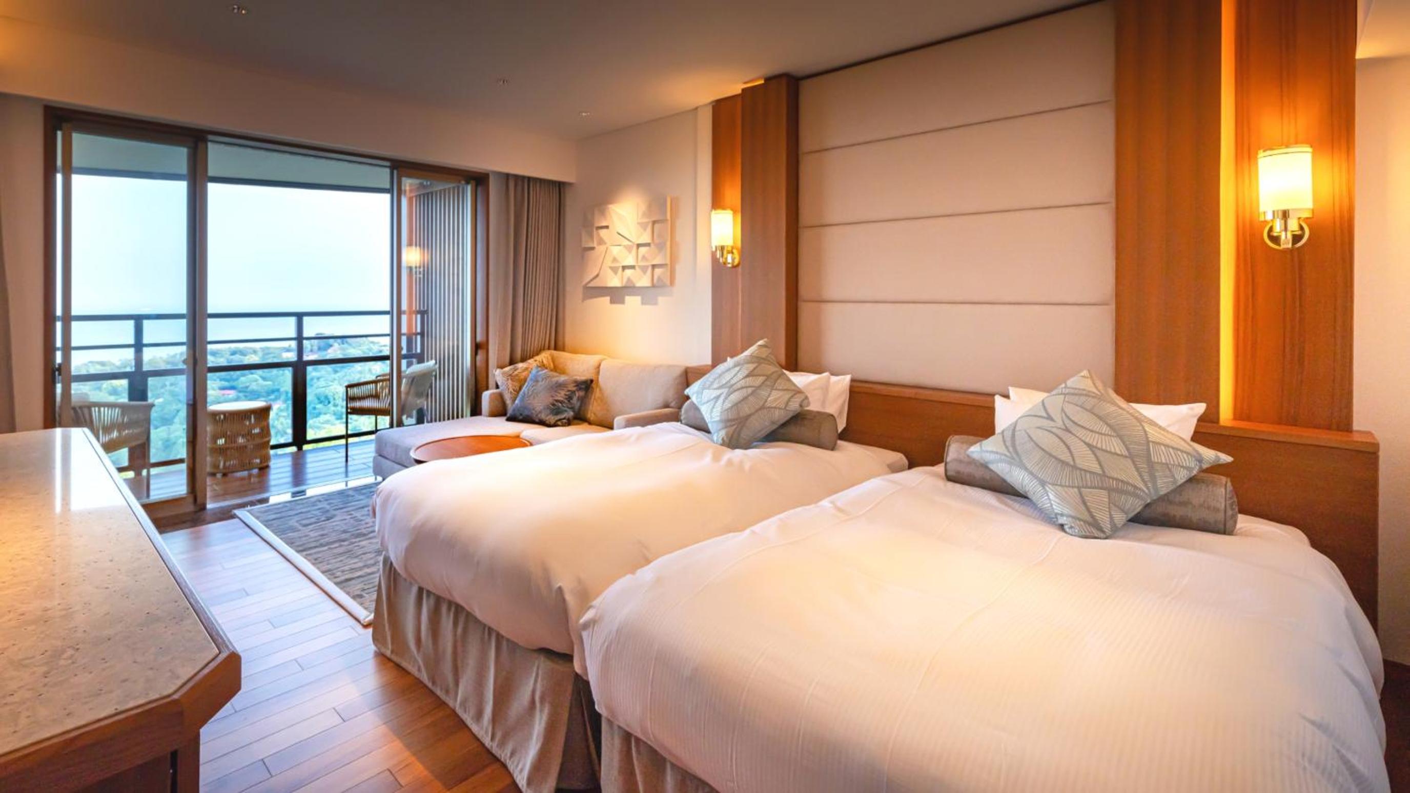 Terrace Twin Room with Open-Air Hot Spring Bath