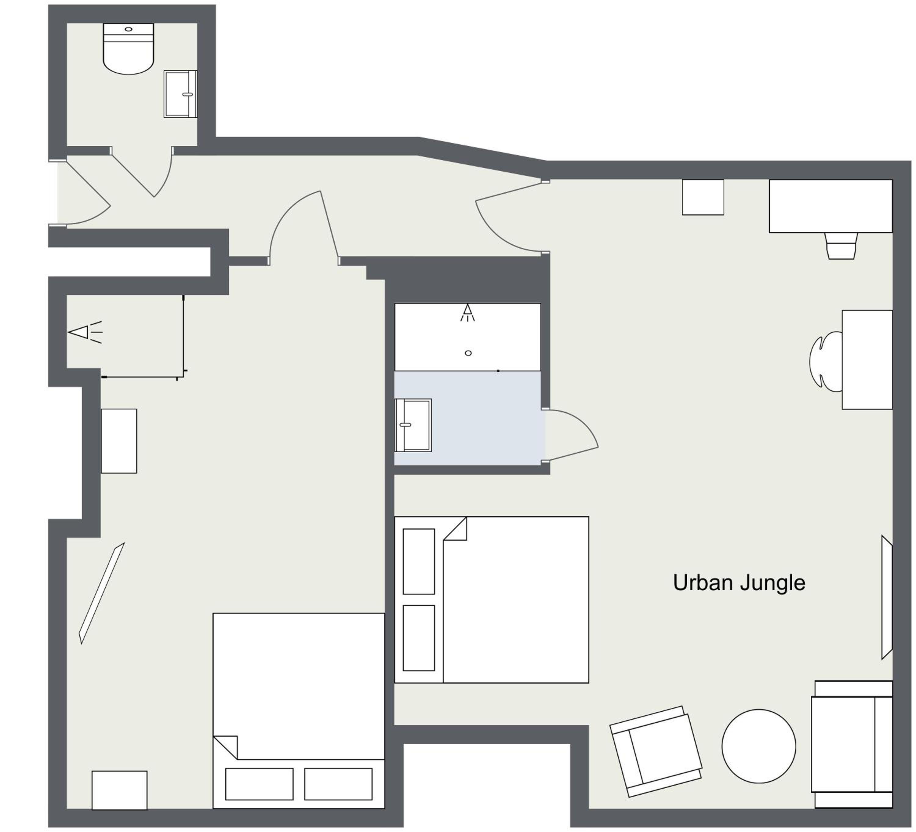 Two-Bedroom Apartment with two bathrooms photo 1