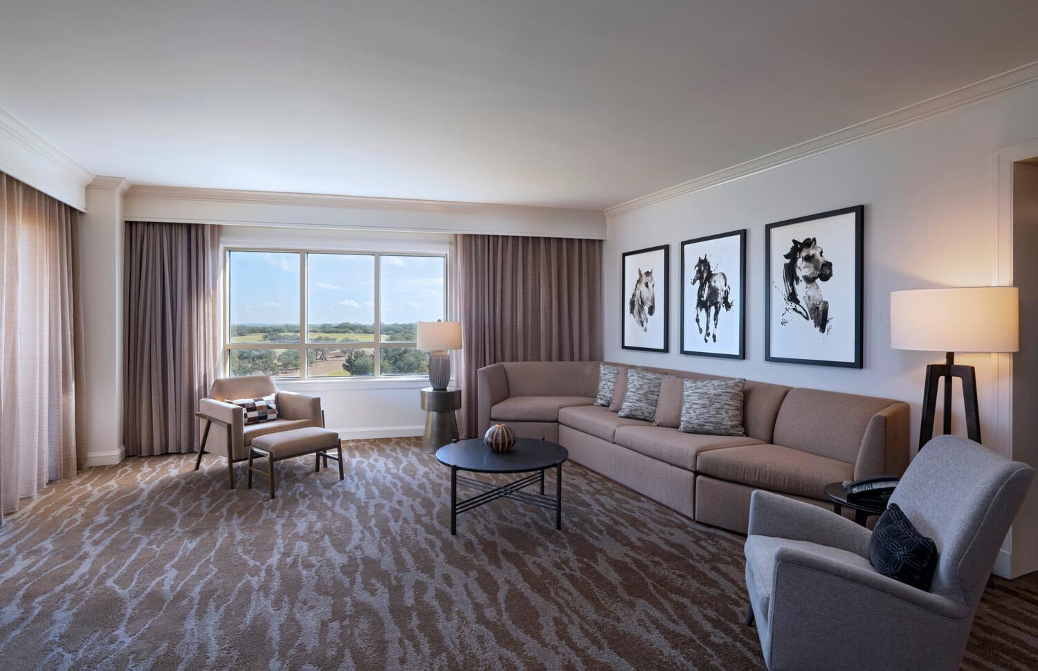 King Suite with Sofa Bed and Golf View