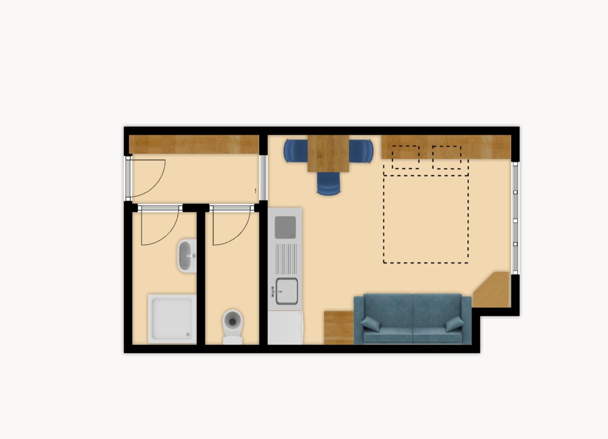 Apartment with Mountain View photo 2