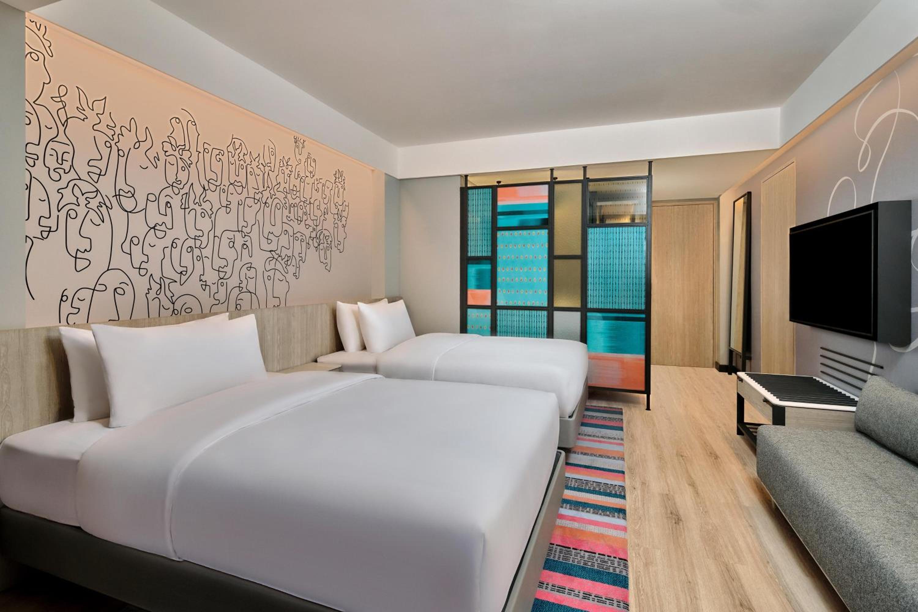 Aloft Room, 2 Double Beds (maximum capacity 2 adults & 2 children below 12 y.o.)
