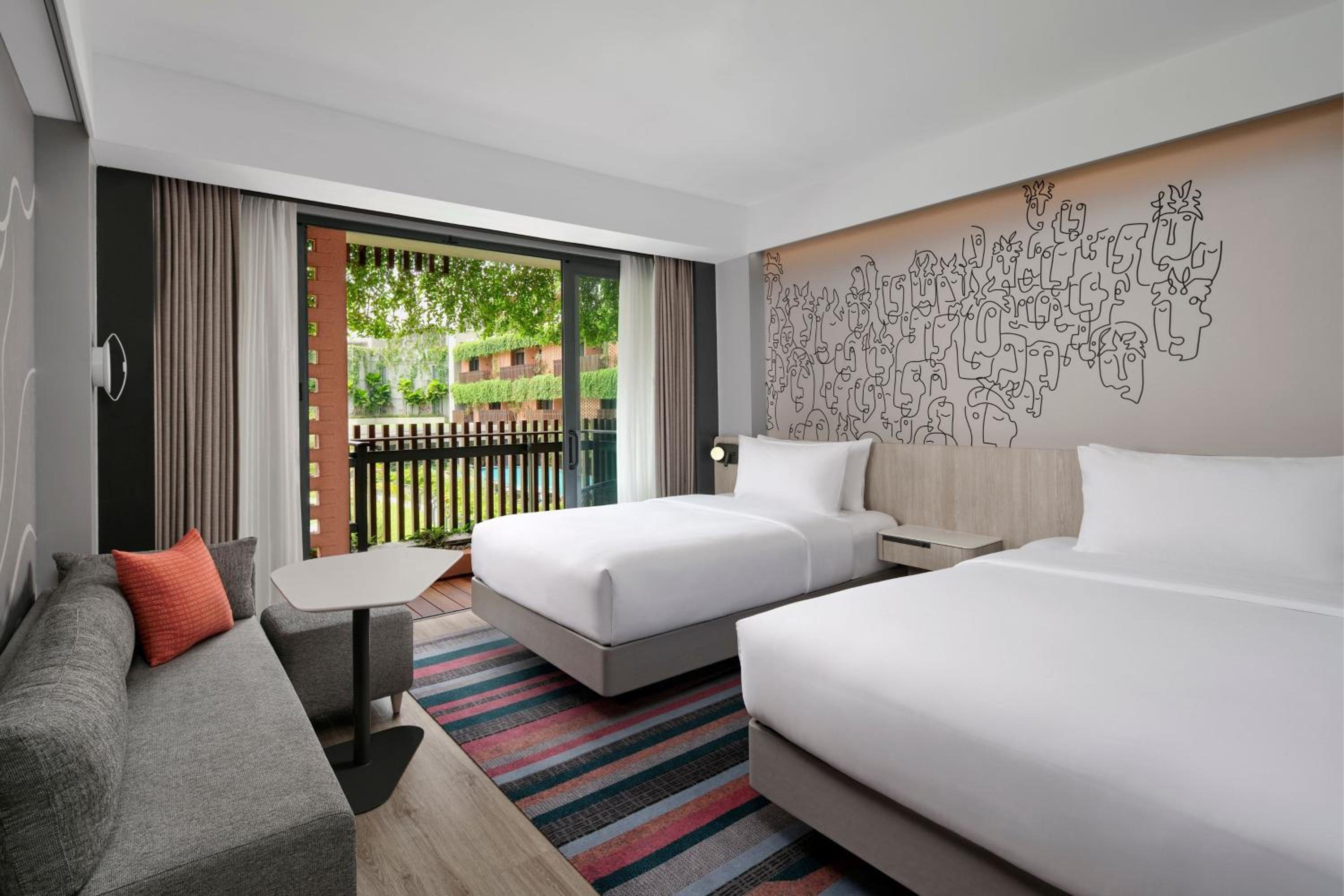 Aloft Pool View, 2 Double Beds (maximum capacity 2 adults & 2 children below 12 y.o.)