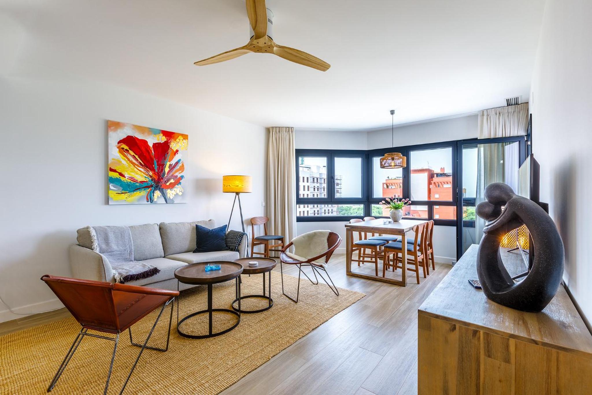 Apartamento con Balcón