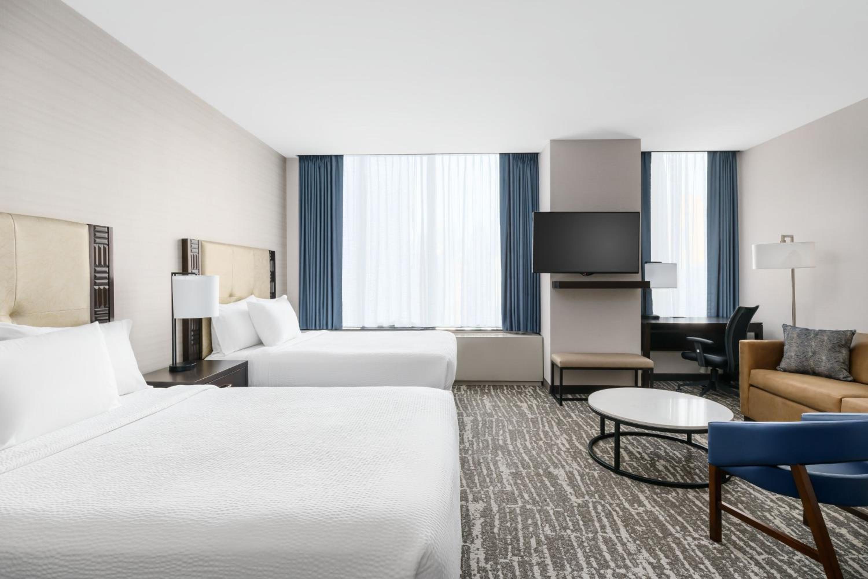 Queen Suite with Two Queen Beds and Sofa Bed