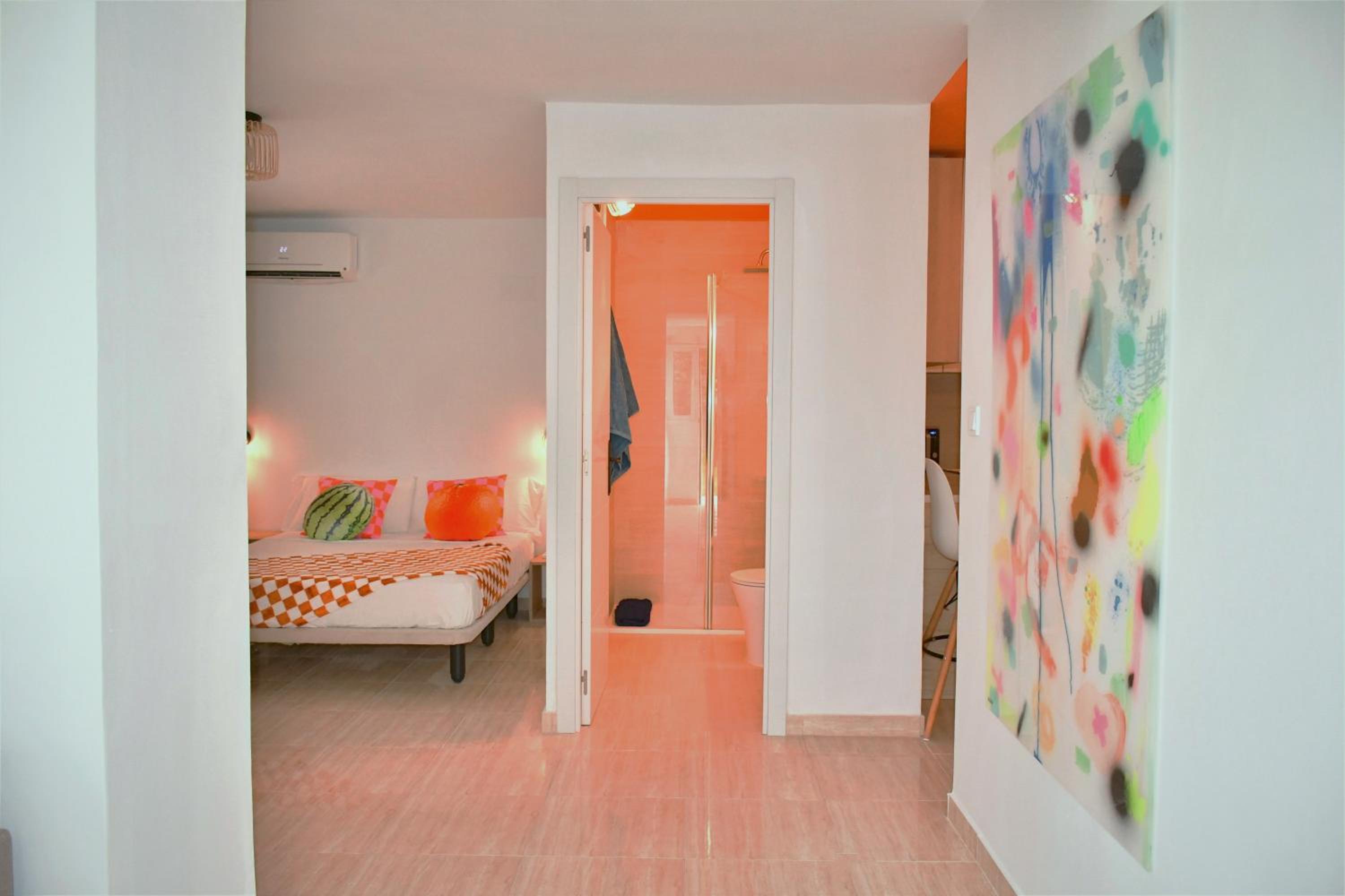Apartamento con vista al jardín