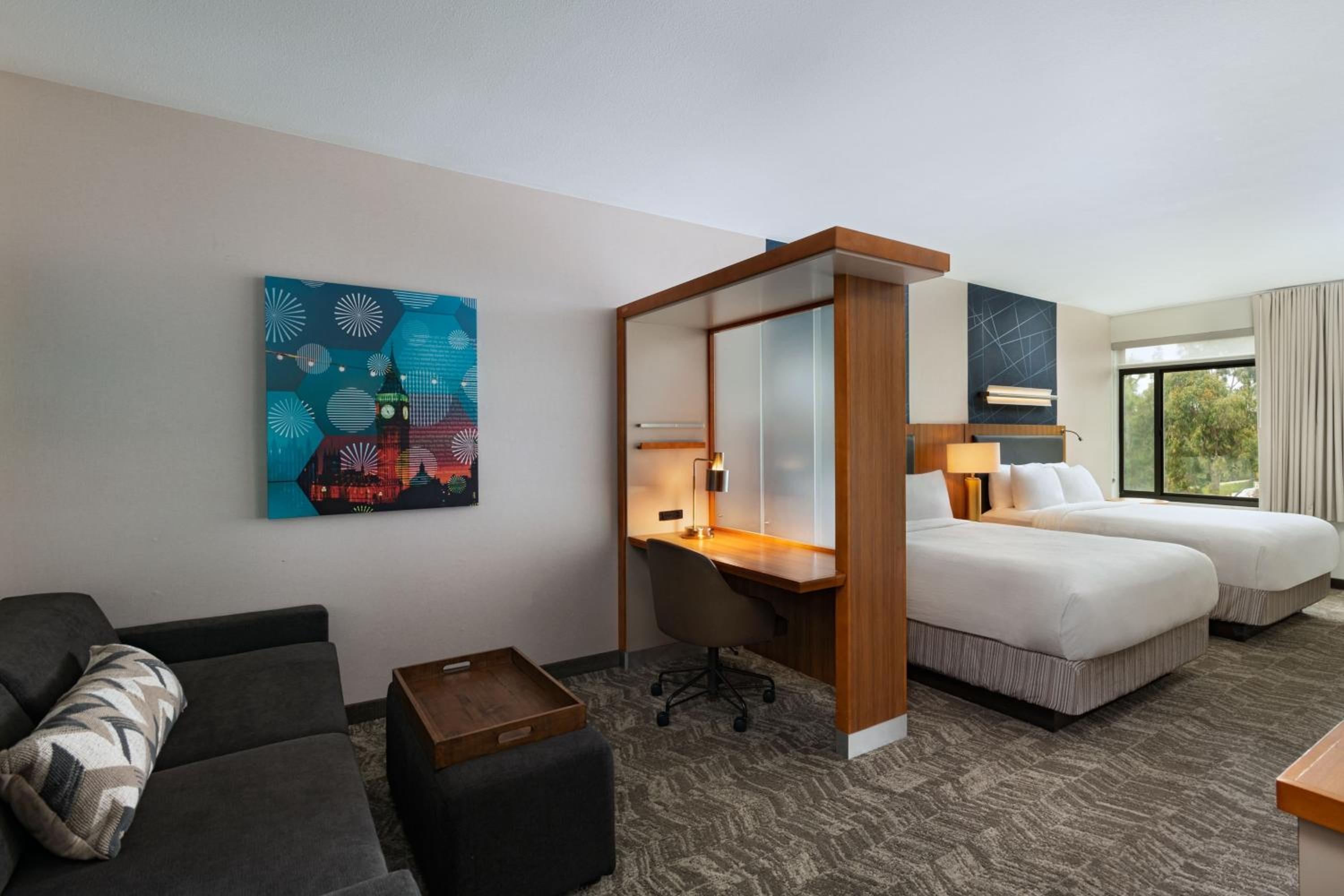 Queen Suite with Two Queen Beds and Trundle Sofa - Hearing Accessible photo 3