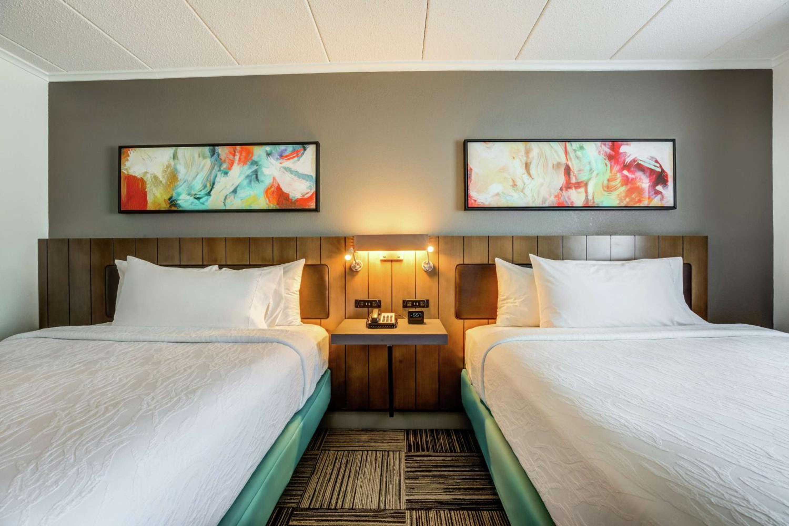 Queen Room with Two Queen Beds - Mobility Access at Hilton Garden Inn Boston Waltham in Waltham
