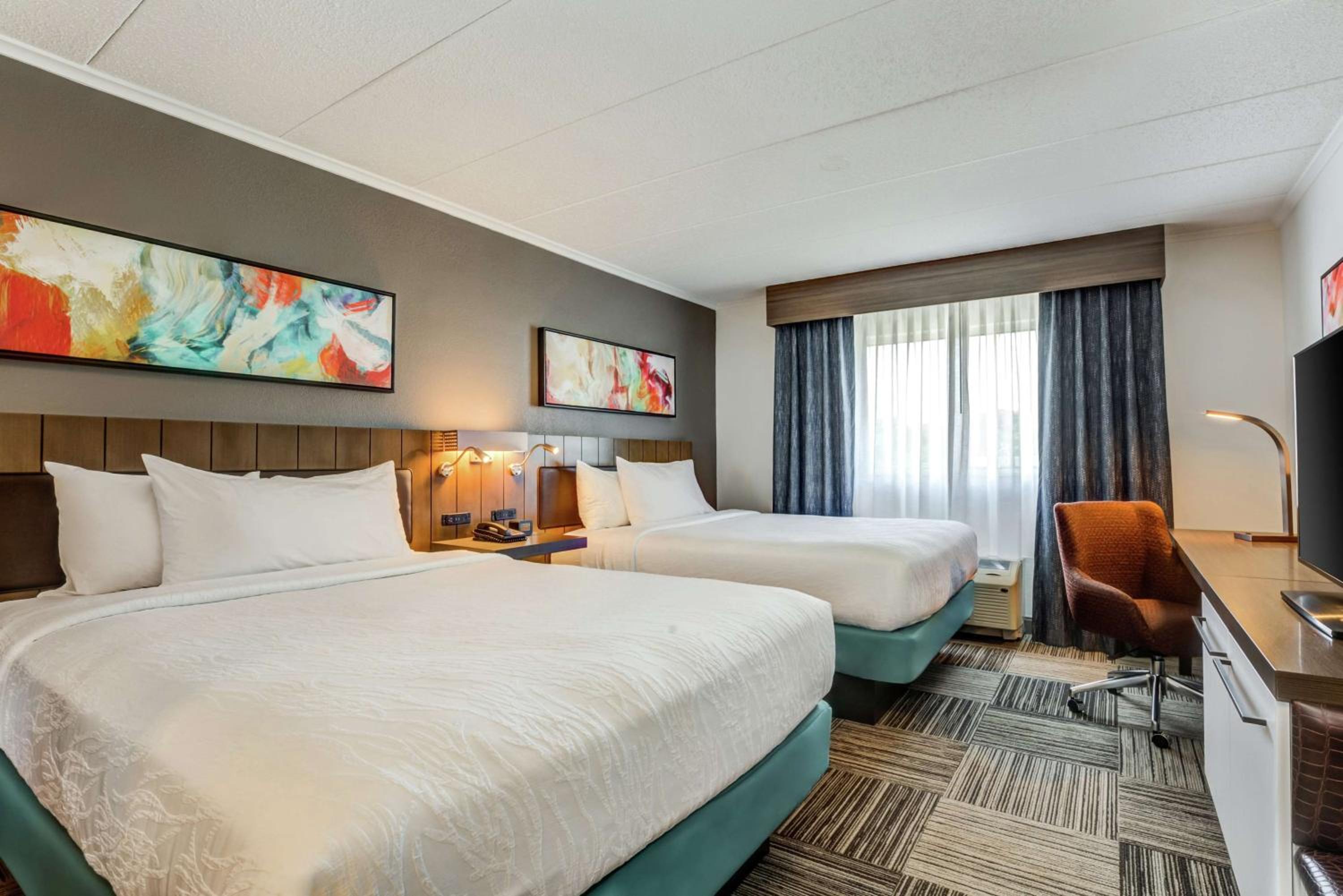 Queen Room with Two Queen Beds at Hilton Garden Inn Boston Waltham in Waltham